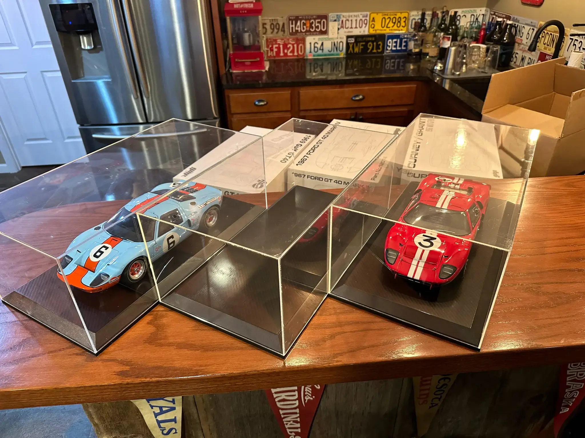 No Reserve Three 1:12 Scale GT40 Diecast Limited Production Models 
