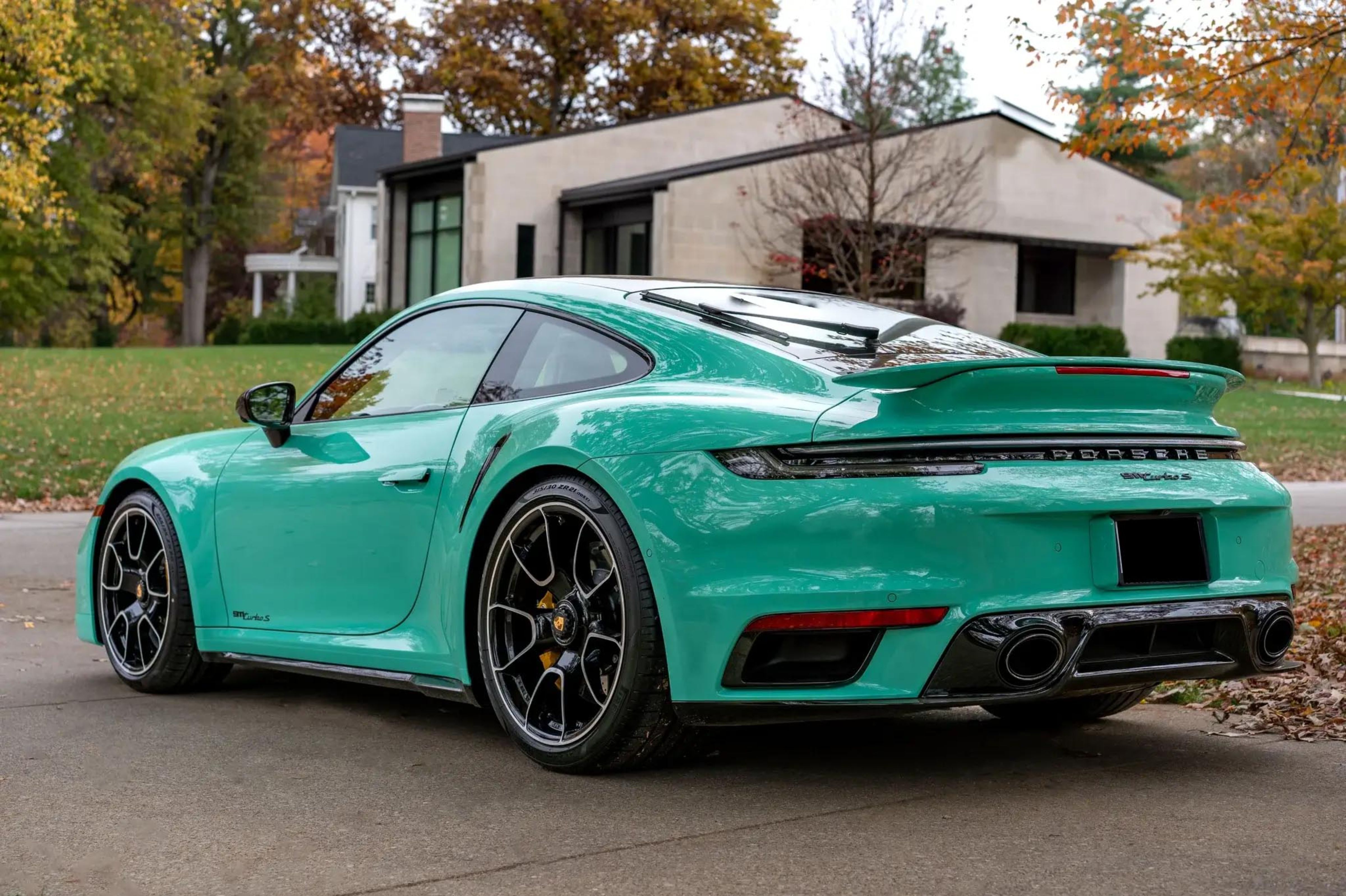 porsche 911 turbo s python green