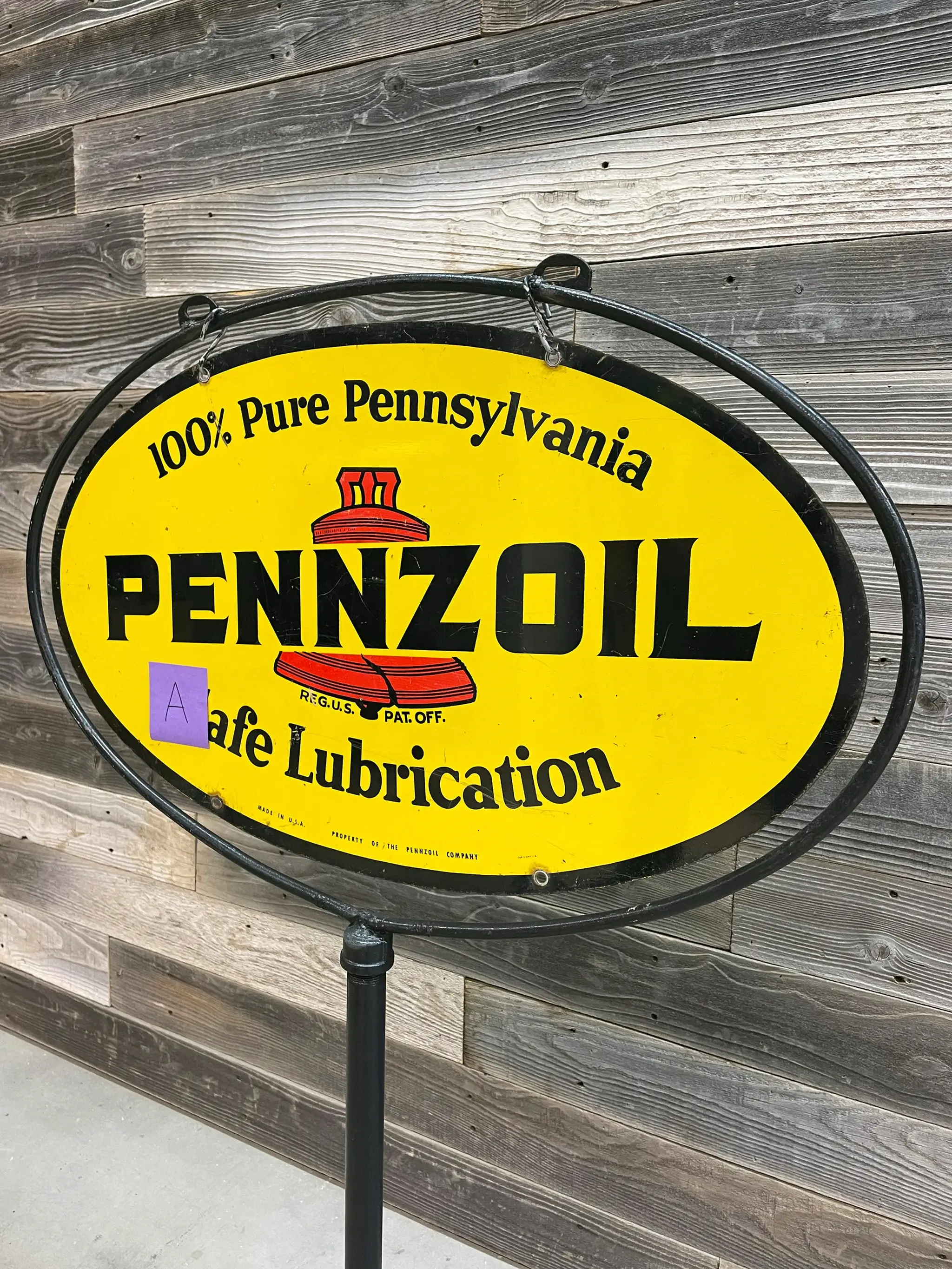 MP: Original Pennzoil Curb Sign | PCARMARKET