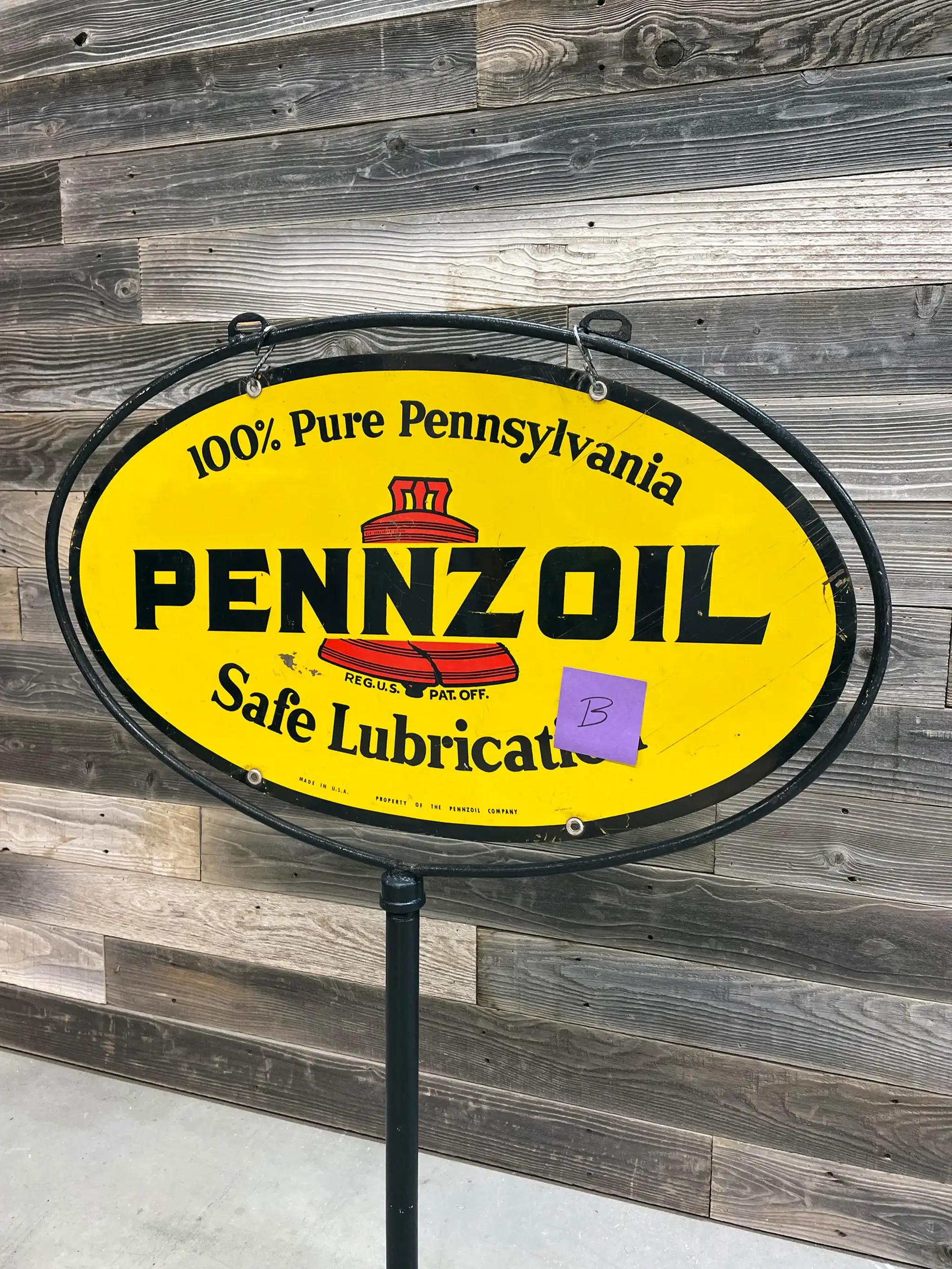 MP: Original Pennzoil Curb Sign | PCARMARKET