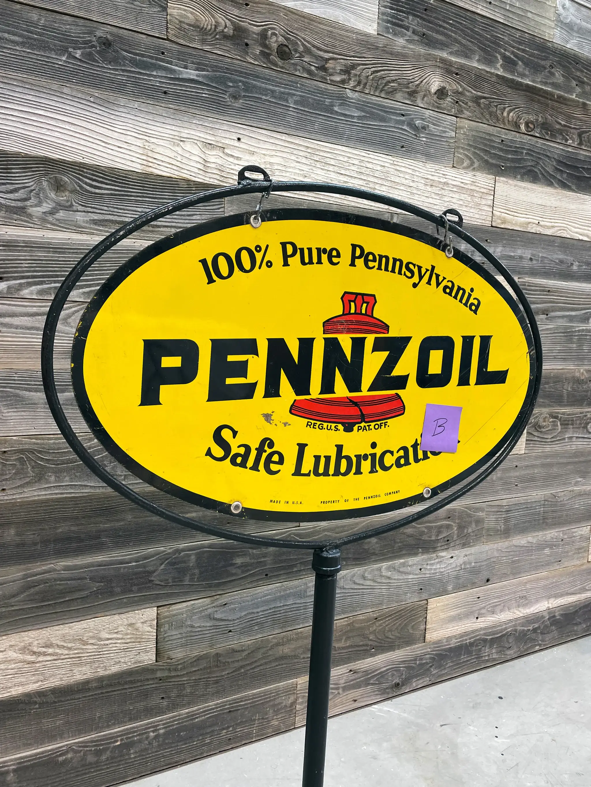 MP: Original Pennzoil Curb Sign | PCARMARKET