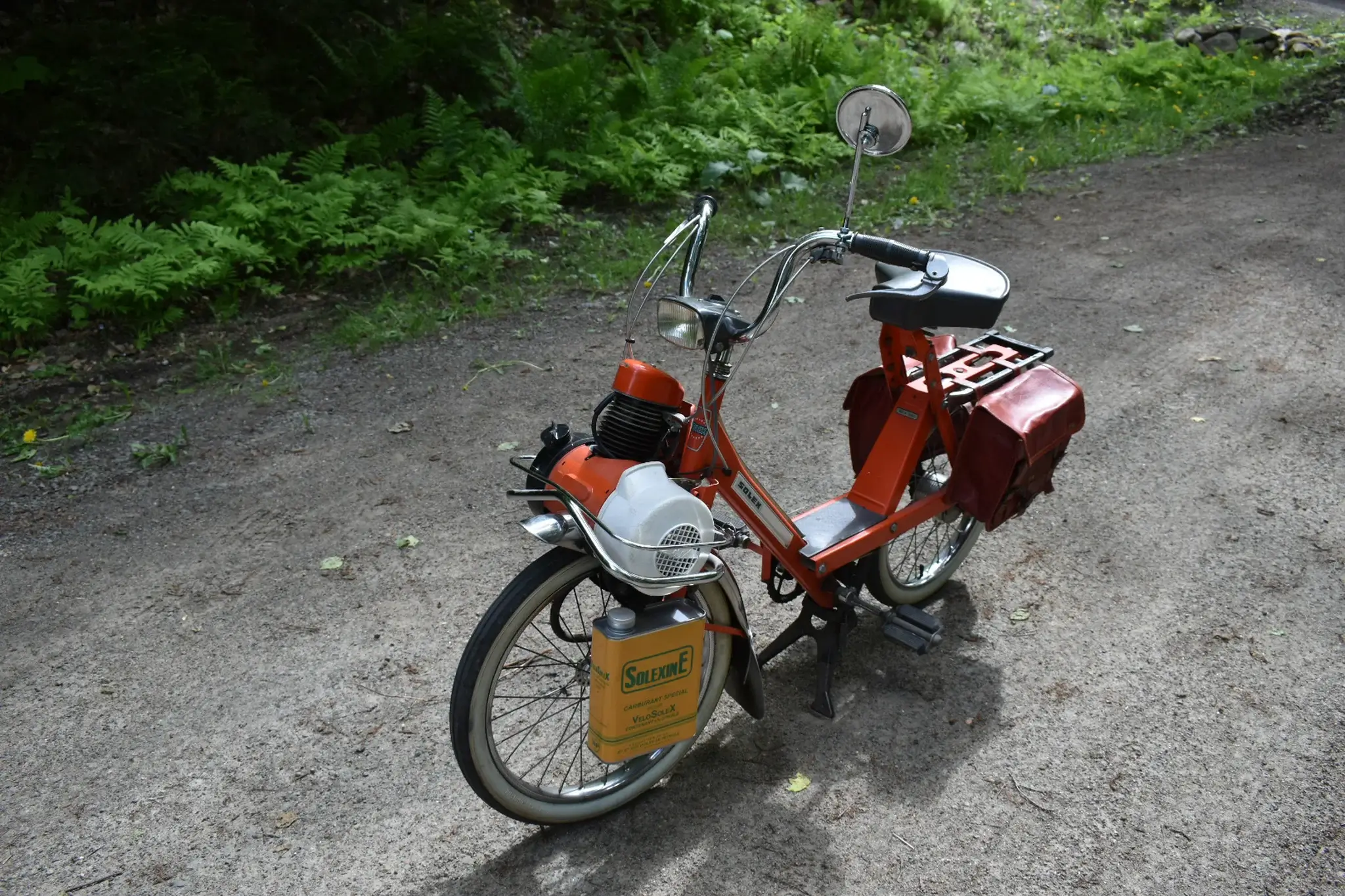 No Reserve Velo Solex Moped Saddle bag & Jerrycan Equipped 