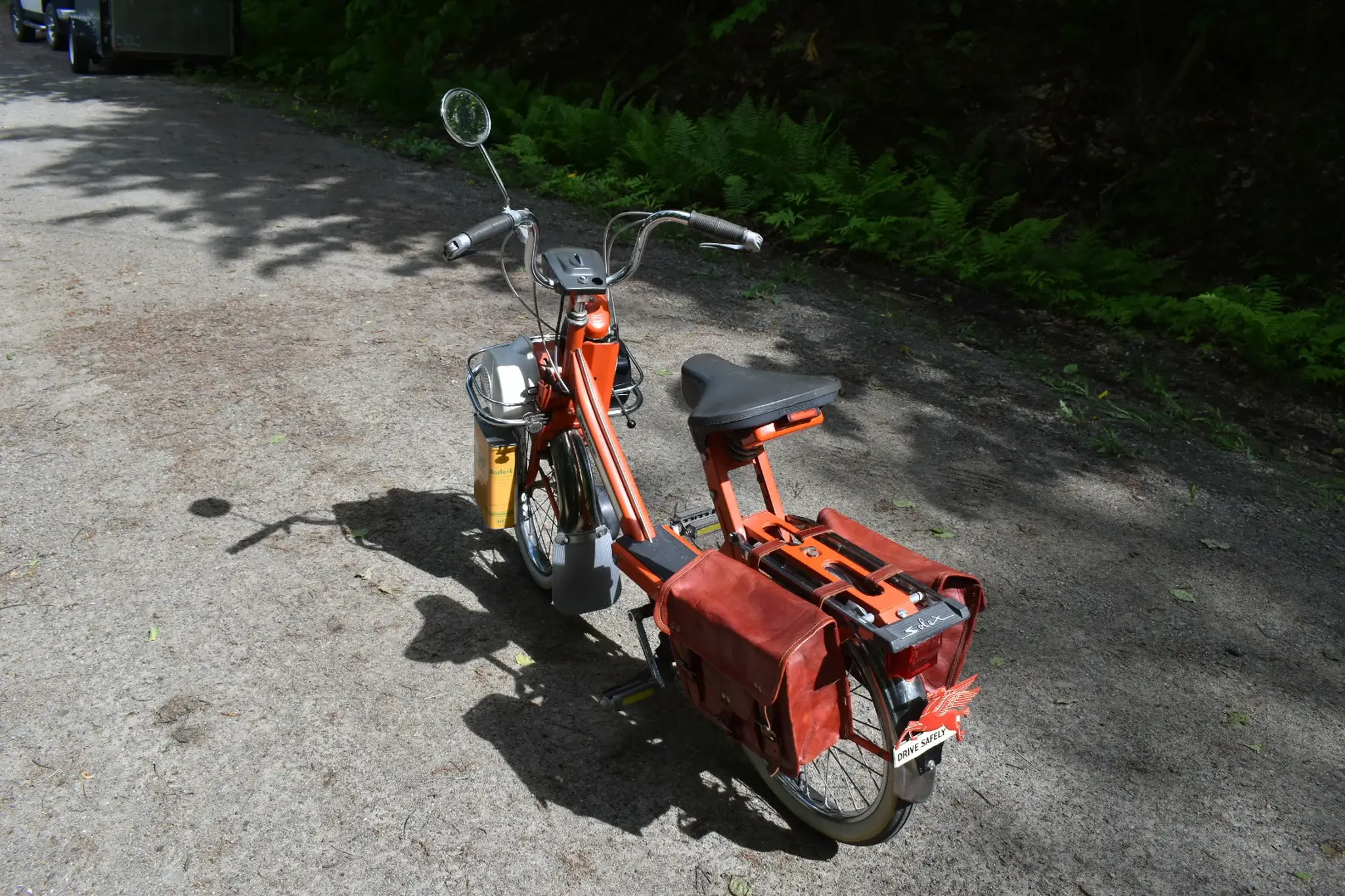 No Reserve Velo Solex Moped Saddle bag & Jerrycan Equipped