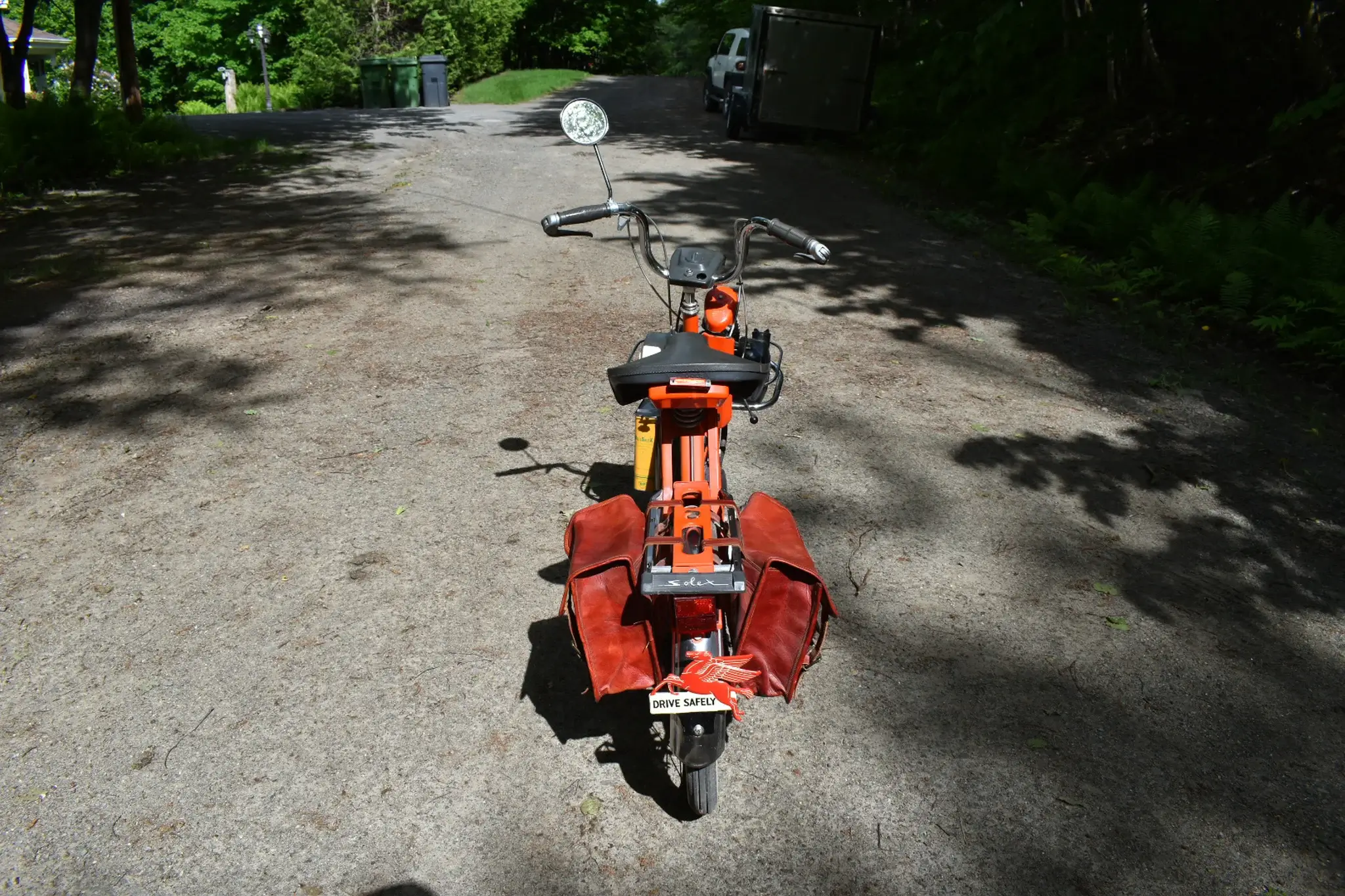 No Reserve Velo Solex Moped Saddle bag & Jerrycan Equipped