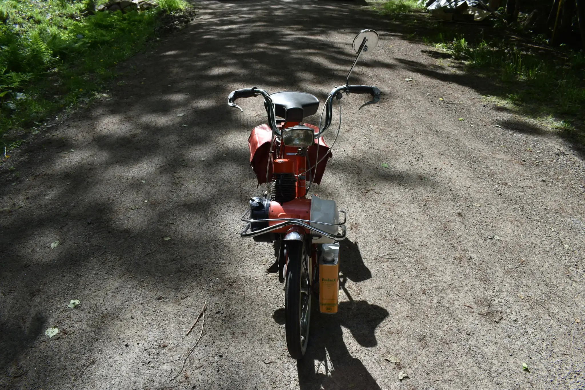 No Reserve Velo Solex Moped Saddle bag & Jerrycan Equipped