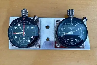 1960s vintage Heuer Dash Mounted Timers Auto-Rallye and Super Autavia ...