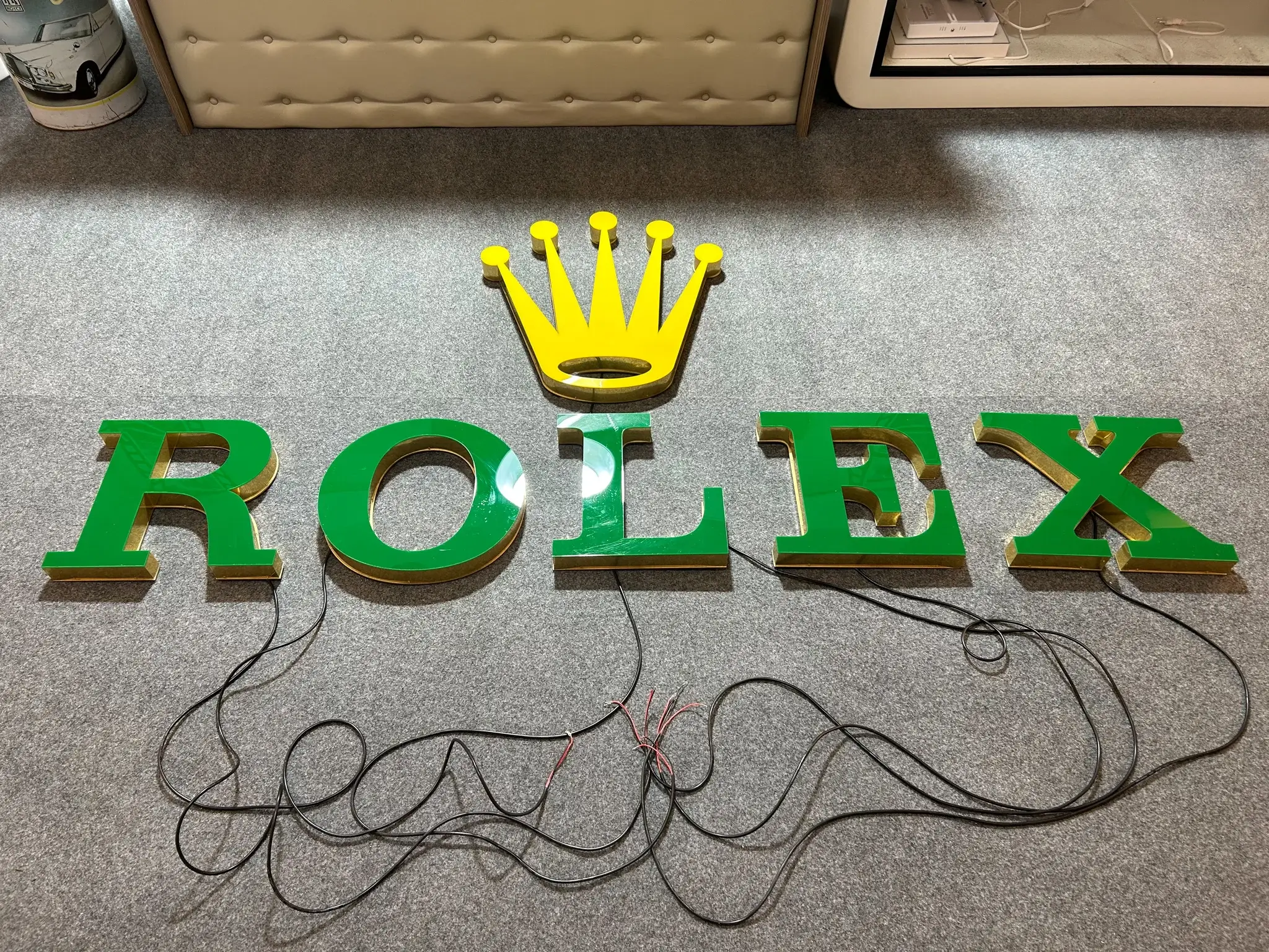 MP: Large Illuminated Rolex Channel Letter Sign | PCARMARKET