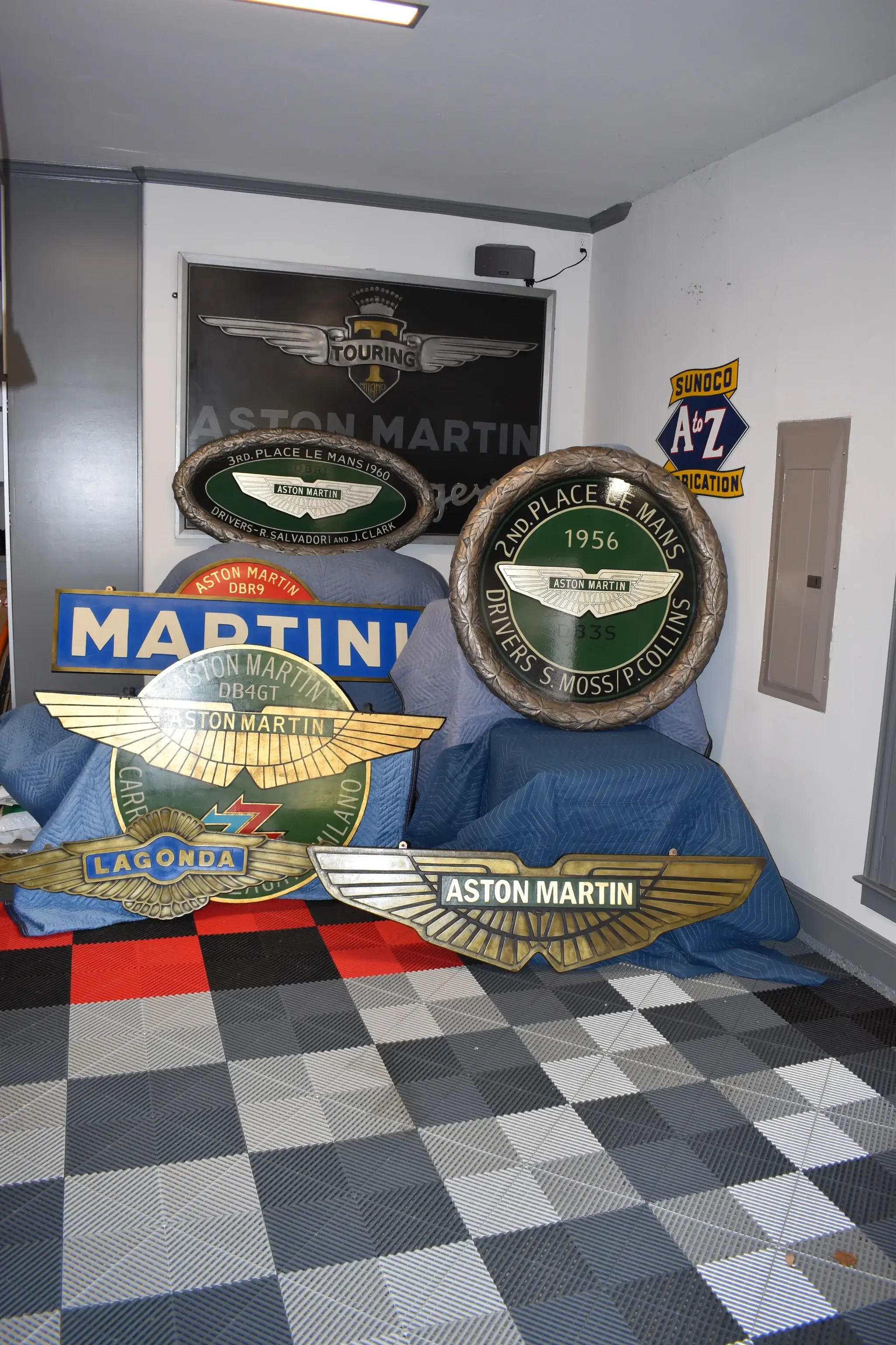 Vintage Aston Martin Racing Garage Trophies and Signs | PCARMARKET
