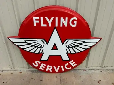 MP: Original Flying A Single Sided Porcelain Sign | PCARMARKET