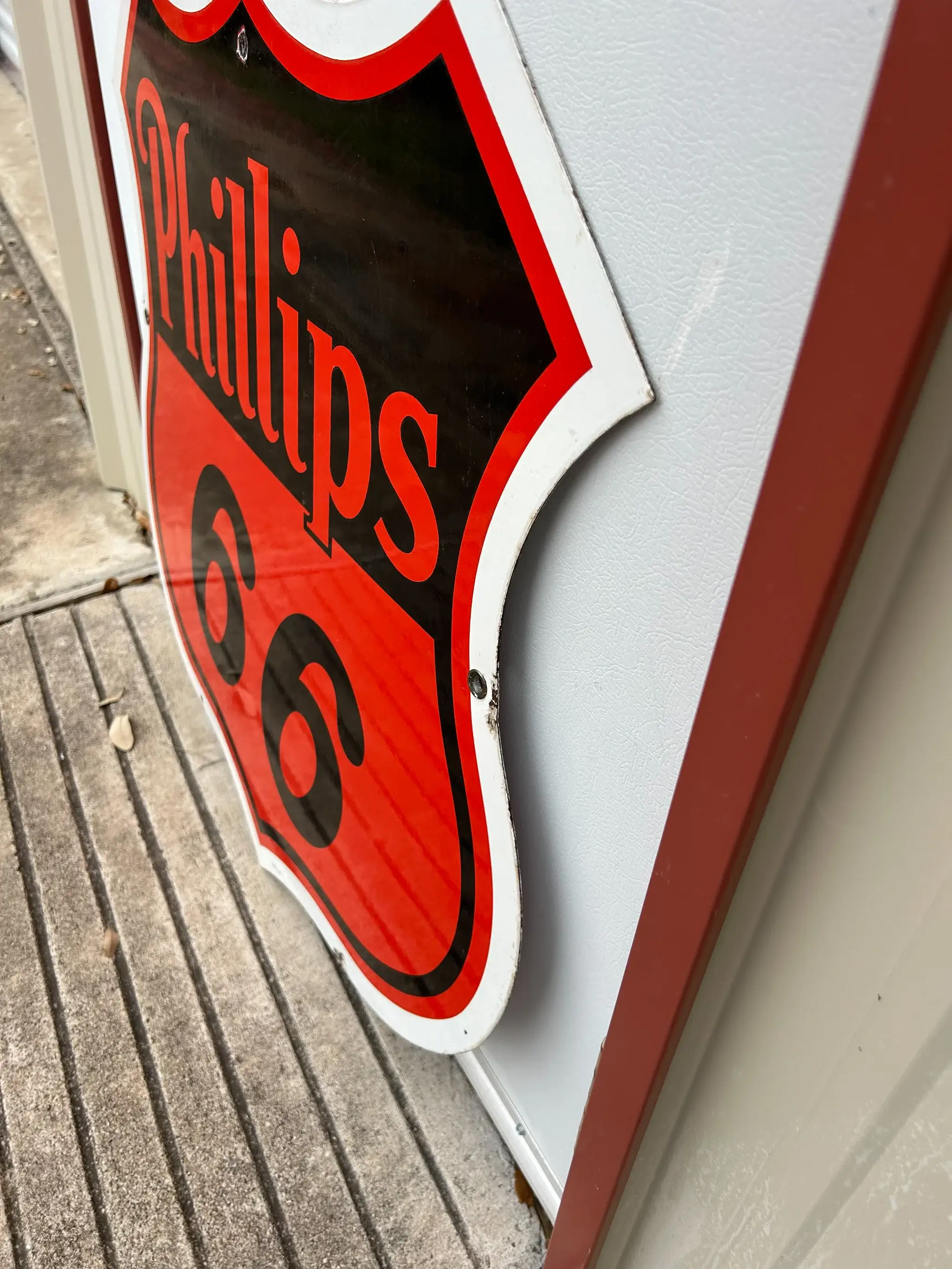 MP: 1957 Phillips 66 White Border Sign | PCARMARKET