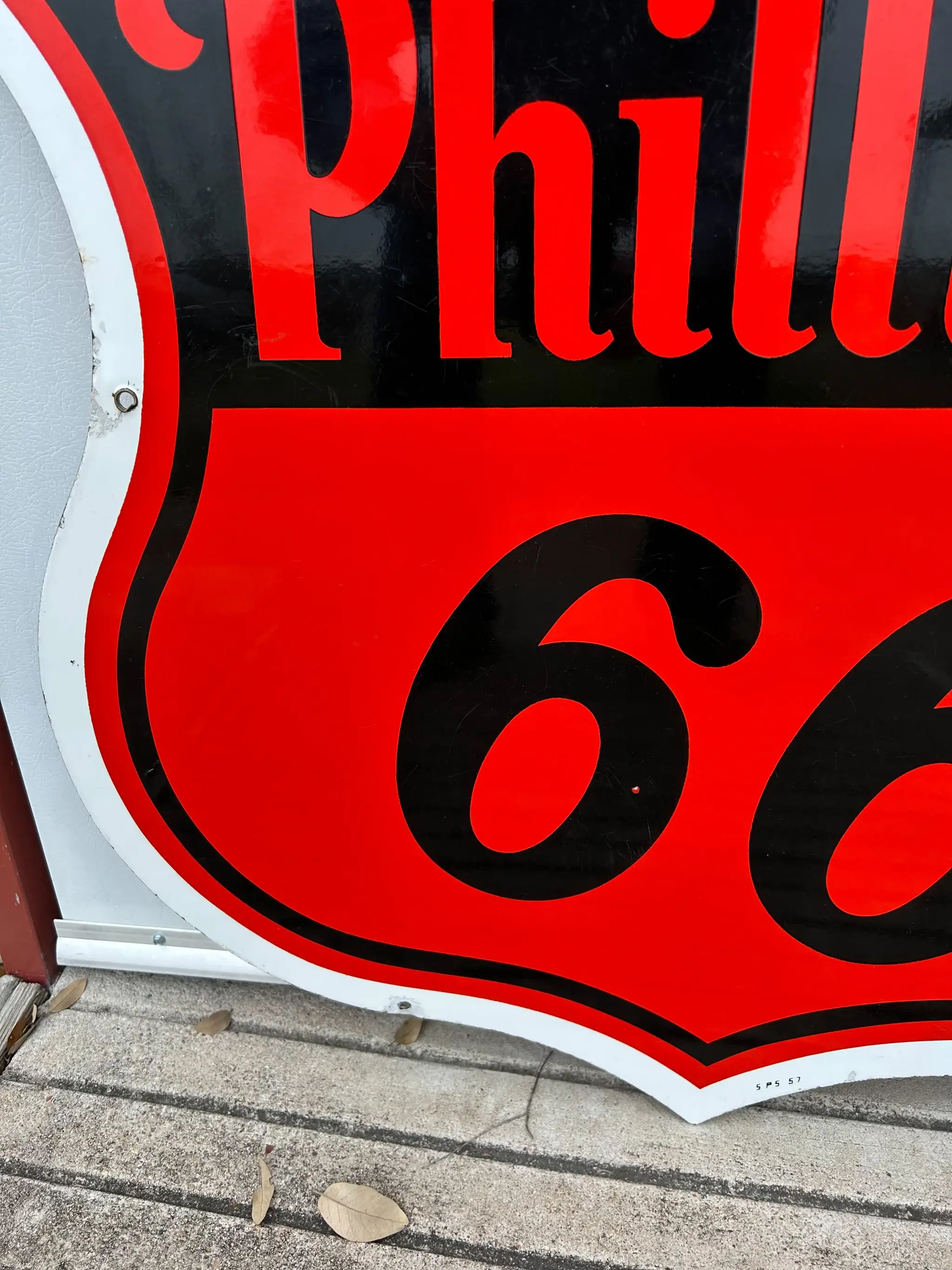MP: 1957 Phillips 66 White Border Sign | PCARMARKET
