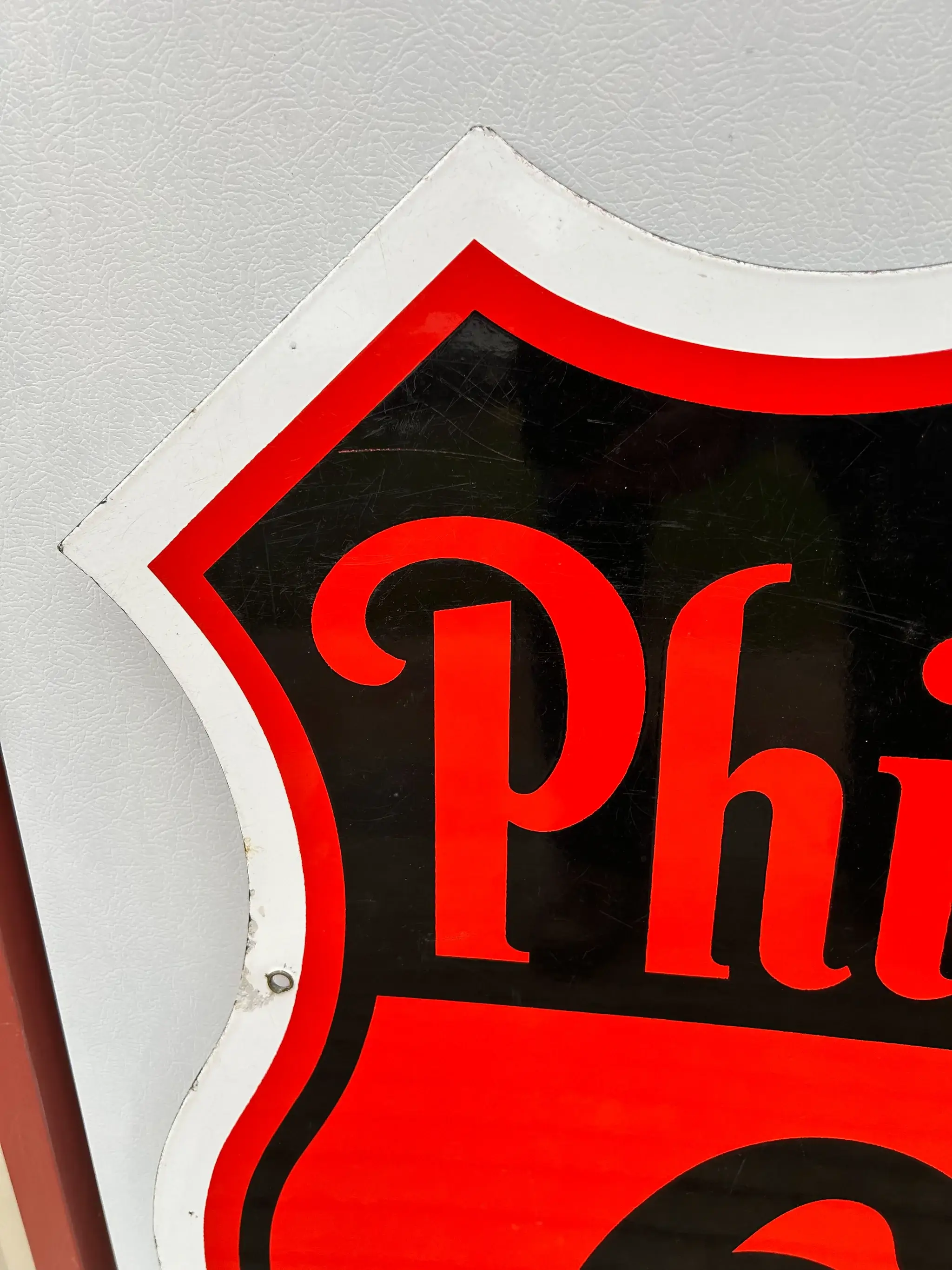 MP: 1957 Phillips 66 White Border Sign | PCARMARKET