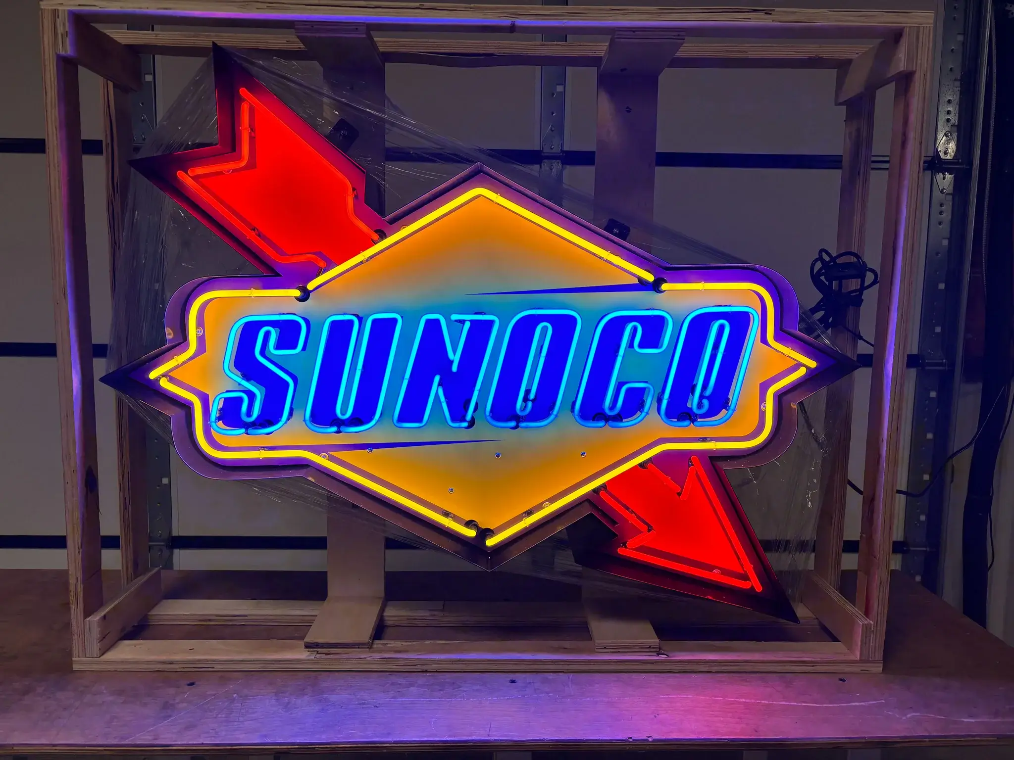 Neon Sunoco Gas 看板 スノコ Vintage Sign ネオンサイン Sign: Rare
