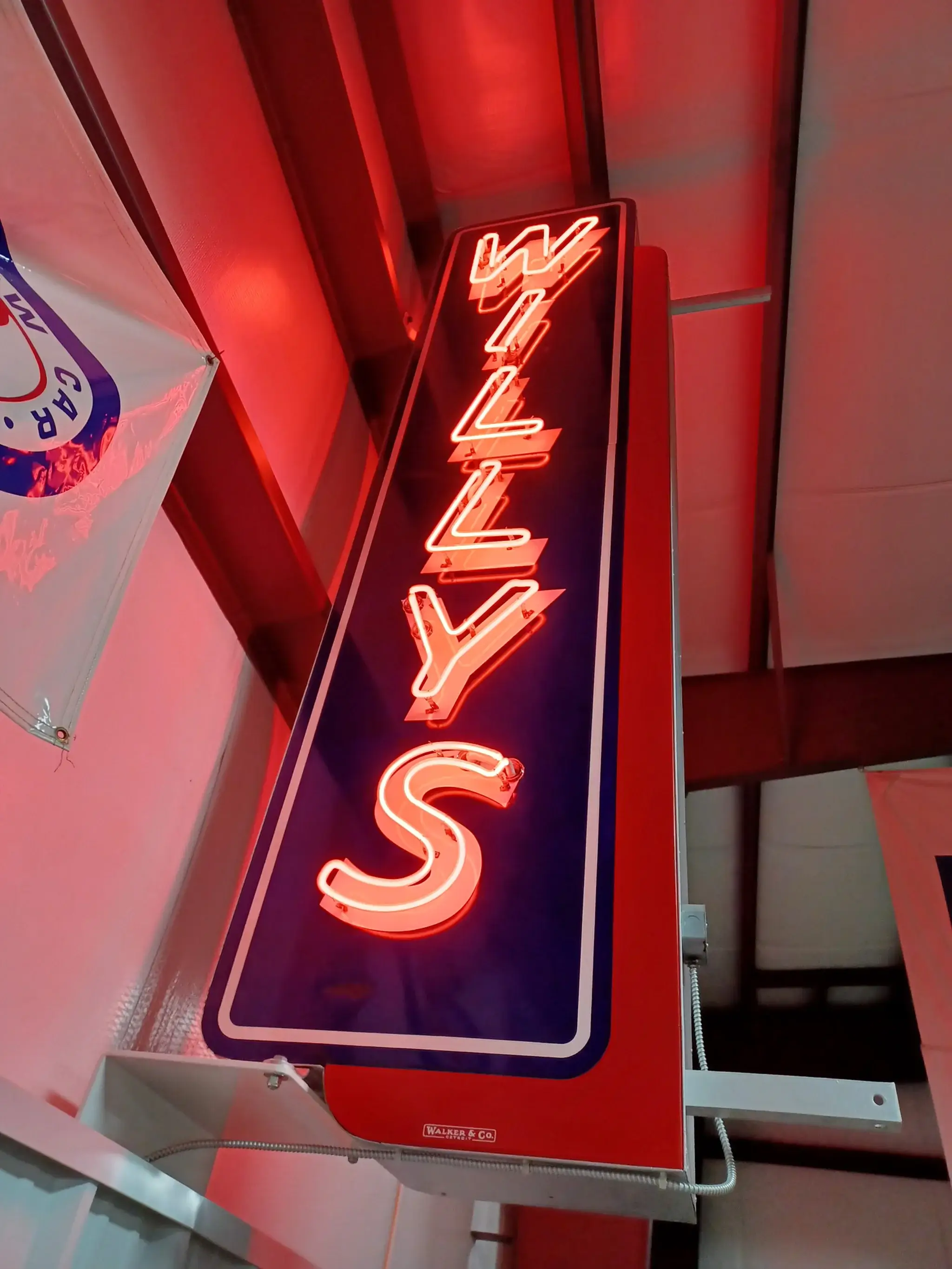 【希少】当時物 WILKINSONディスプレイ ネオンサイン MP: Original 1930's/1940's Era Willy's Neon Sign | PCARMARKET