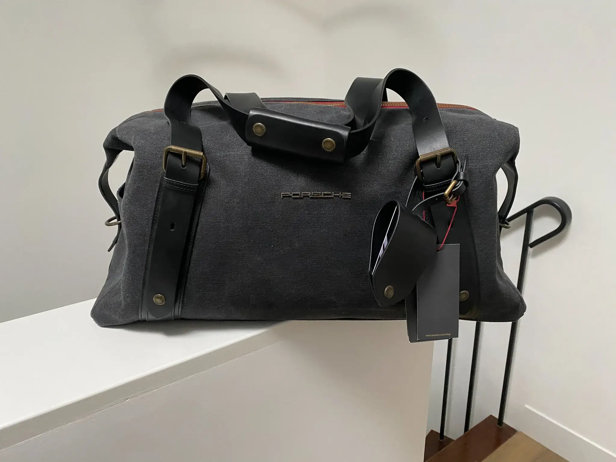  Motorsport Heritage Collection バッグ No Reserve Porsche Heritage Icons Denim Duffle Bag | PCARMARKET