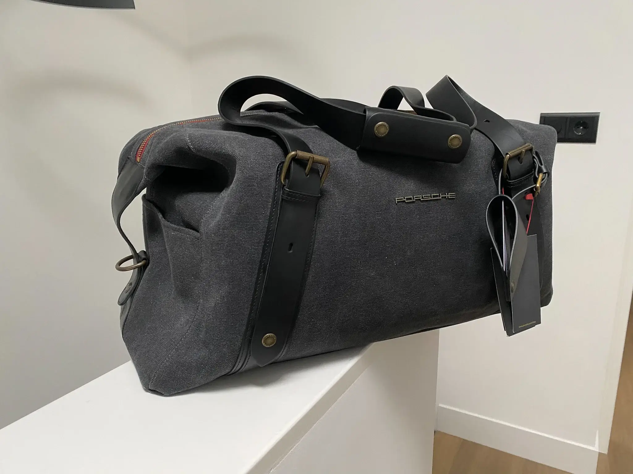 No Reserve Porsche Heritage Icons Denim Duffle Bag | PCARMARKET