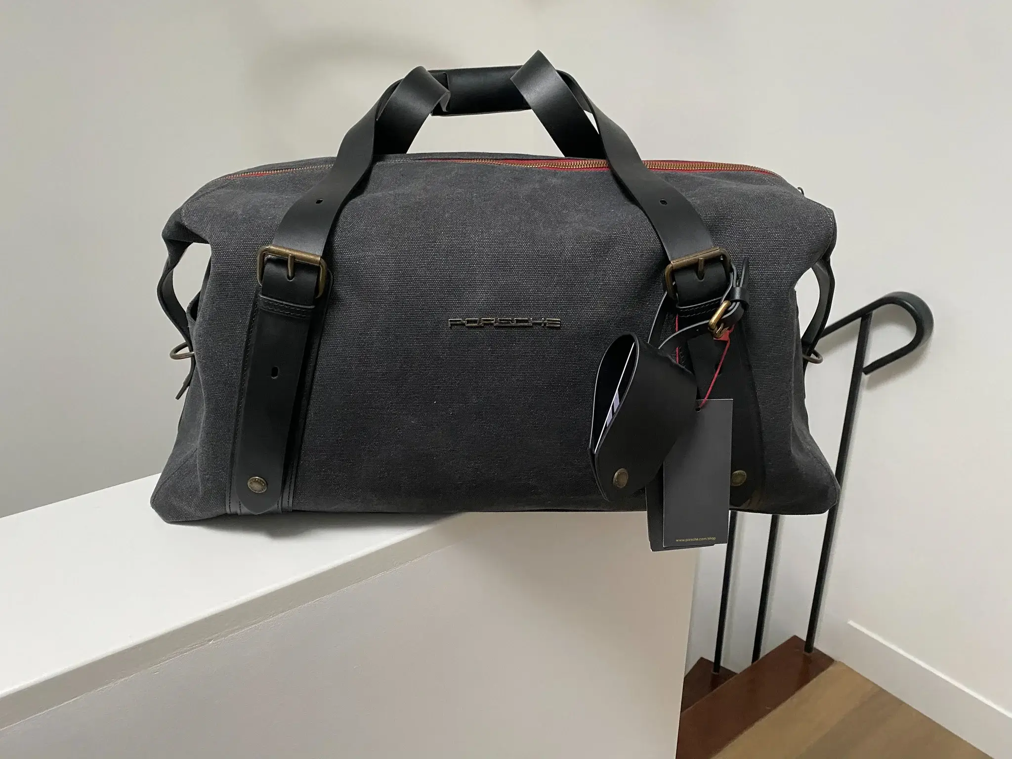 No Reserve Porsche Heritage Icons Denim Duffle Bag | PCARMARKET