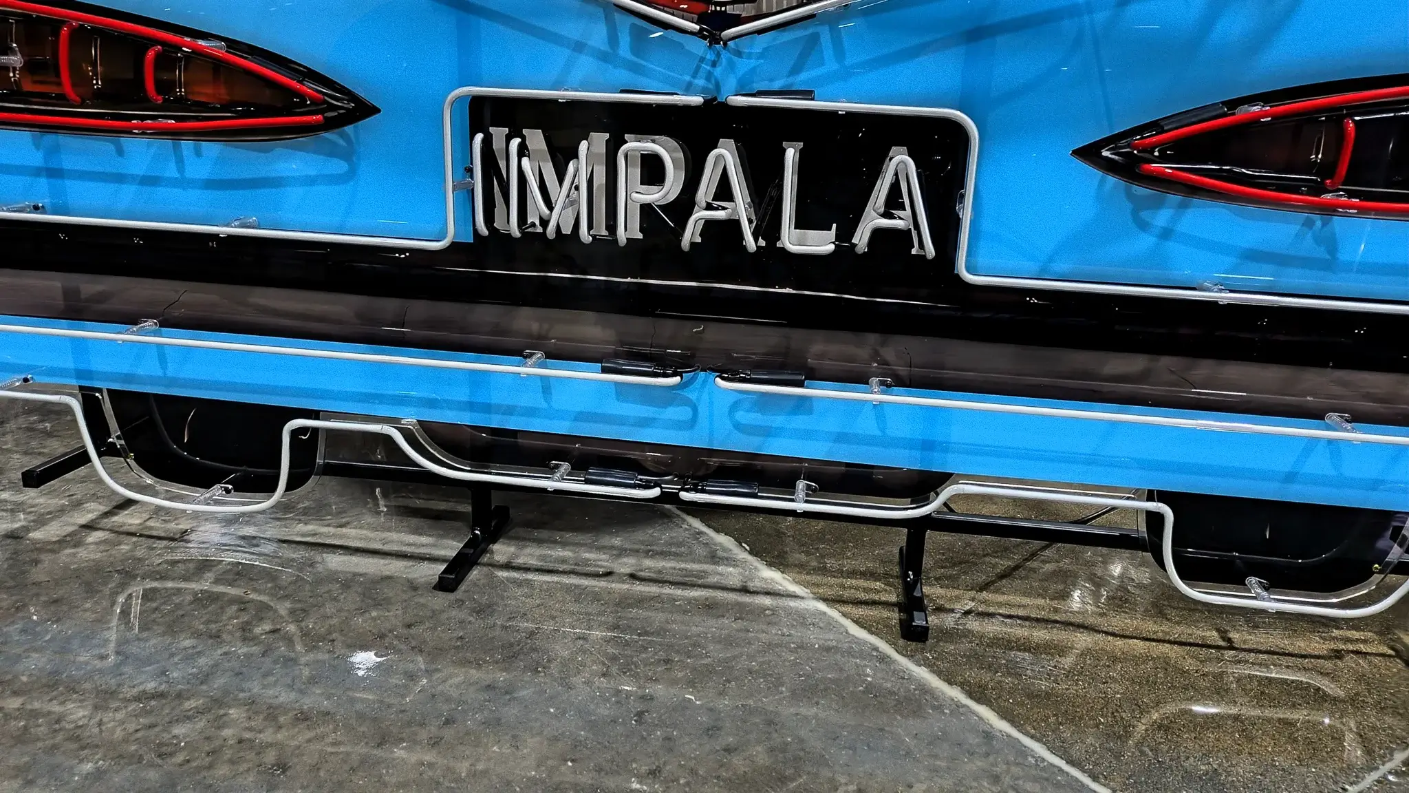 MP: 1959 Style Turquoise Impala Neon Sign | PCARMARKET