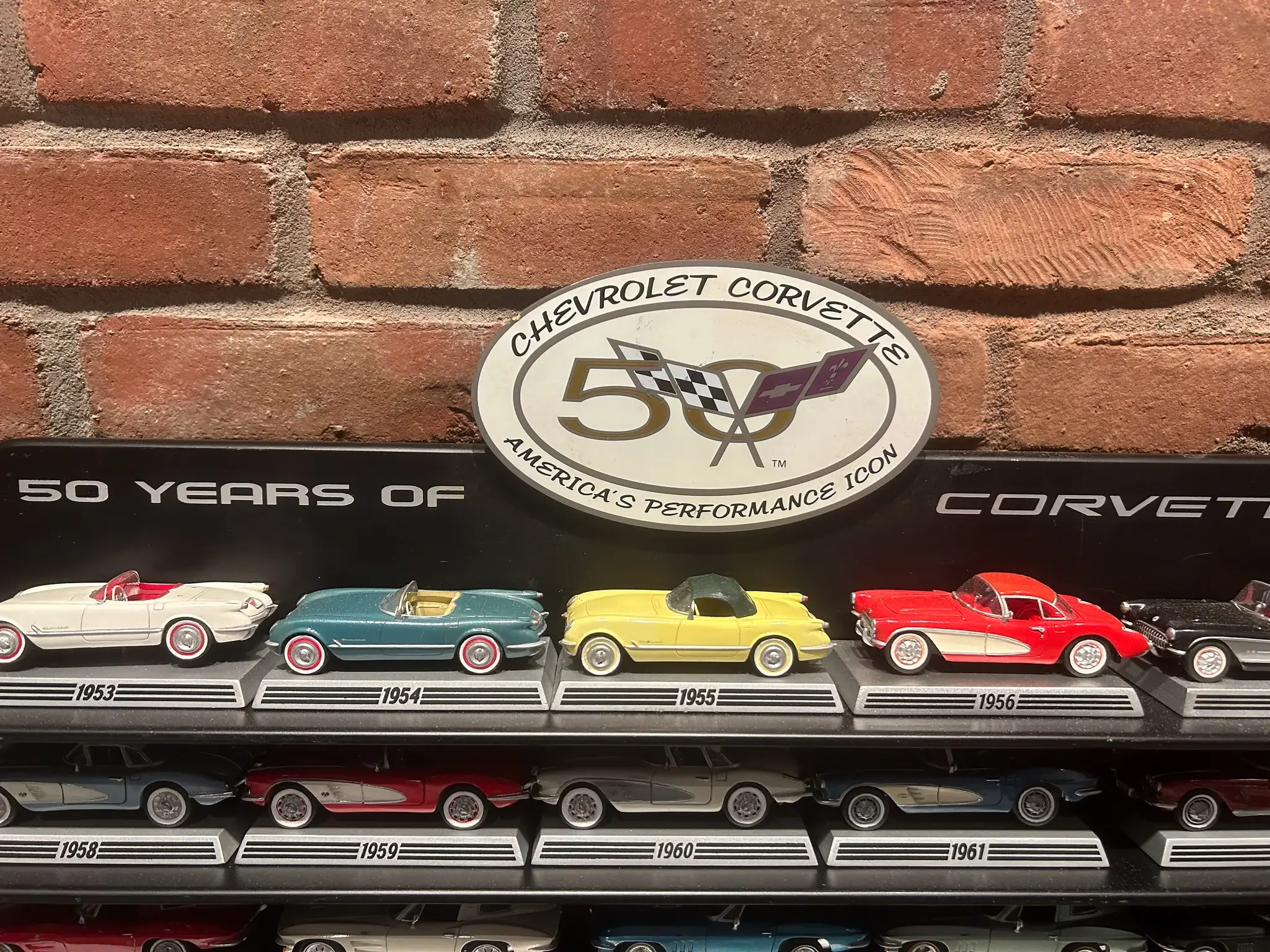 No Reserve Danbury Mint 50 Year Corvette 1:43 Scale Die Cast