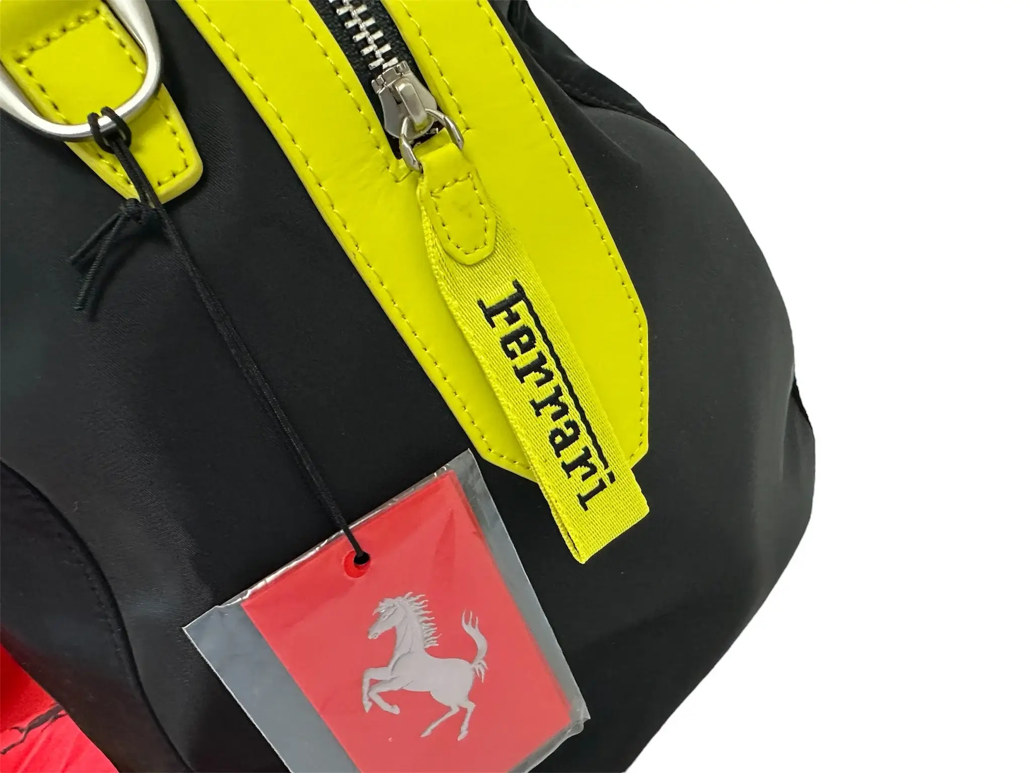No Reserve Original Ferrari Nylon and Leather Duffle Bag | PCARMARKET