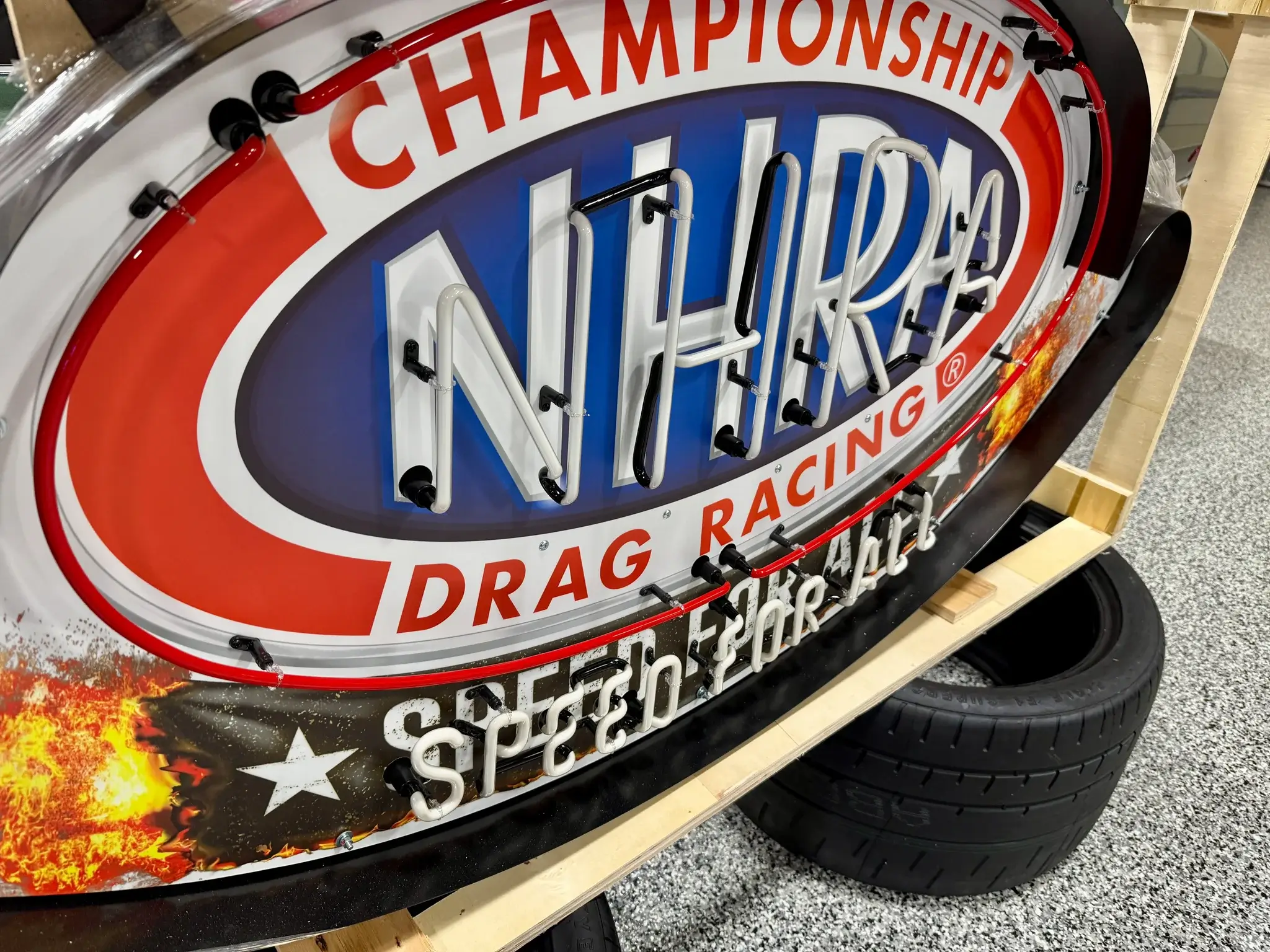 SNAKE 掛け時計　NHRA NHRA Drag Racing Neon Sign | PCARMARKET