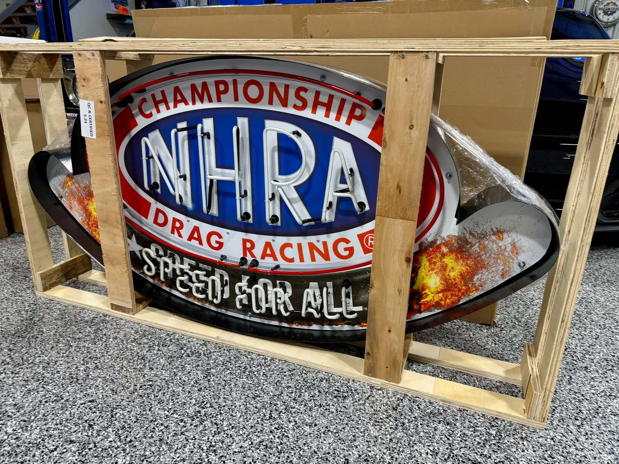 SNAKE 掛け時計　NHRA NHRA Drag Racing Neon Sign | PCARMARKET