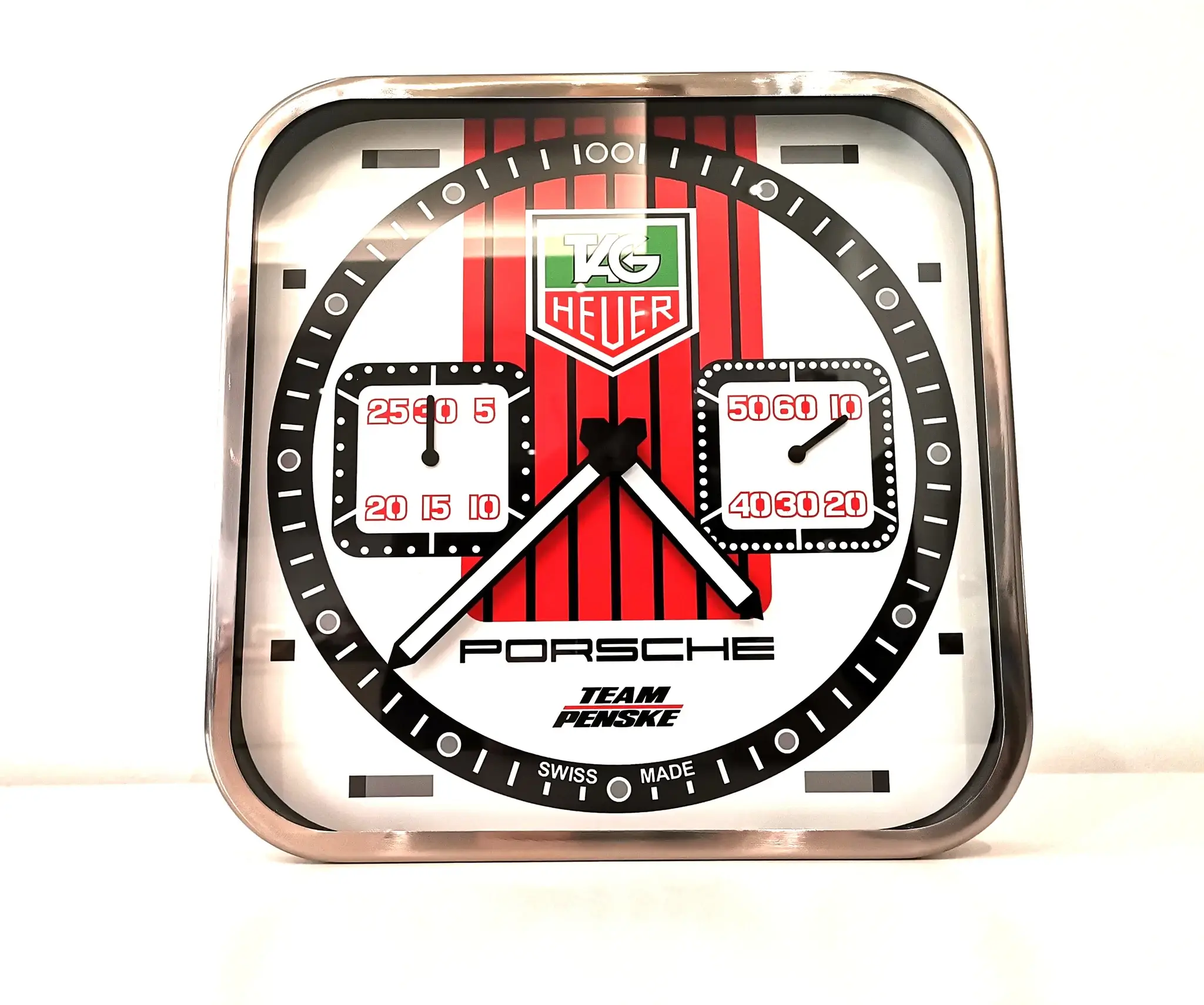 No Reserve Tag Heuer Team Penske Design Wall Clock | PCARMARKET