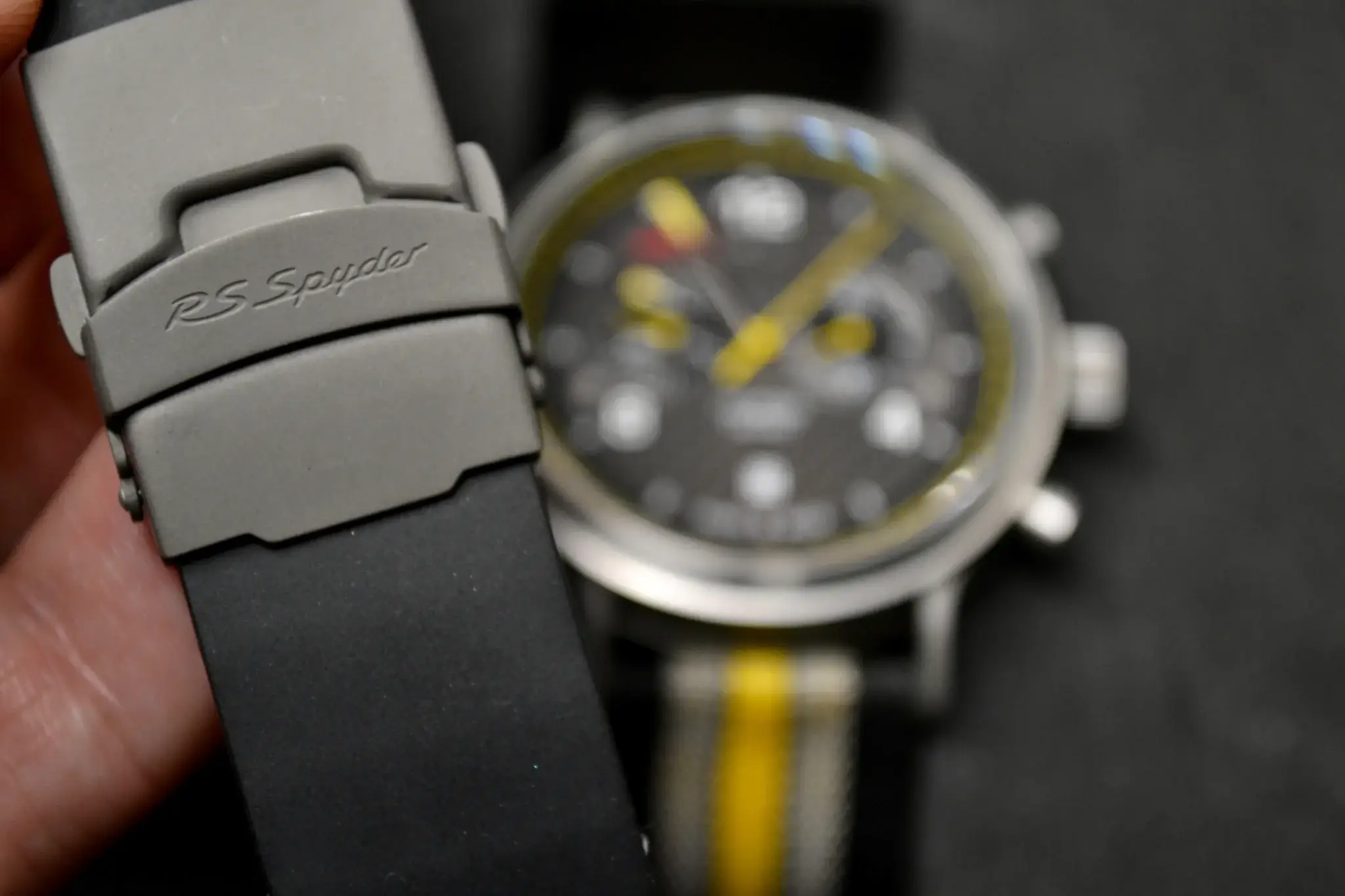 MP: Porsche RS Spyder Chronograph and Model Car Signed by Ryan