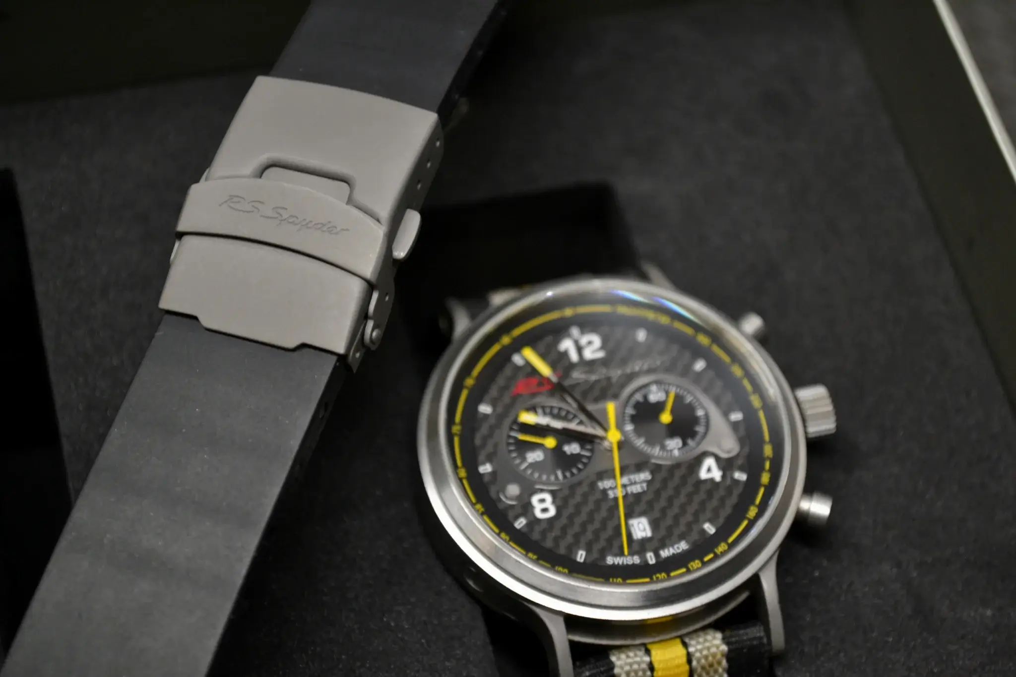 MP: Porsche RS Spyder Chronograph and Model Car Signed by Ryan