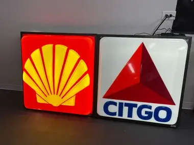 MP: Illuminated Citgo and Shell Gas Station Signs | PCARMARKET
