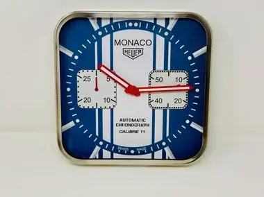 No Reserve Tag Heuer Monaco Wall Clock | PCARMARKET