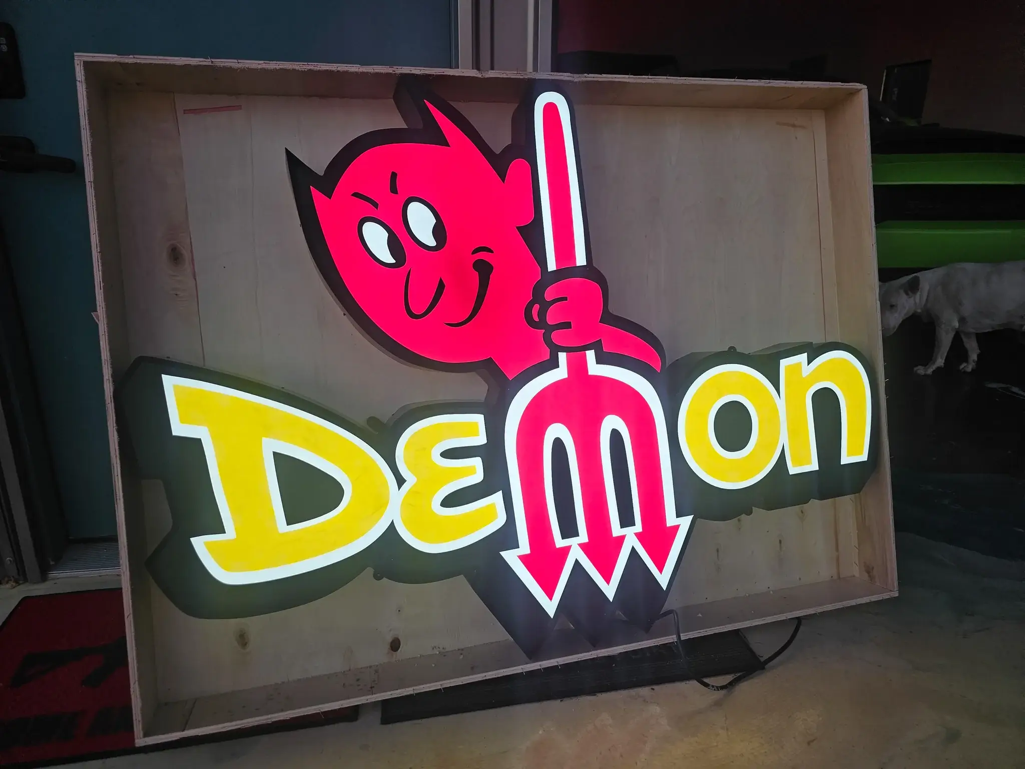 MP: Illuminated Dodge Demon Sign | PCARMARKET