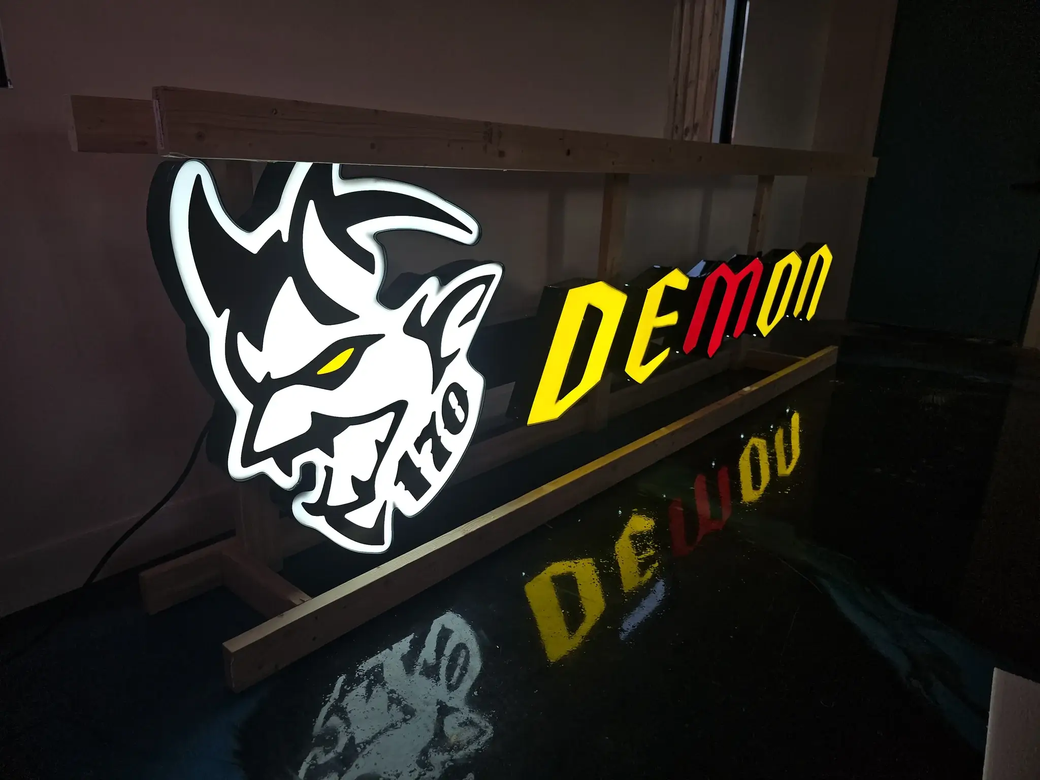 MP: Illuminated Dodge Demon 170 Sign | PCARMARKET