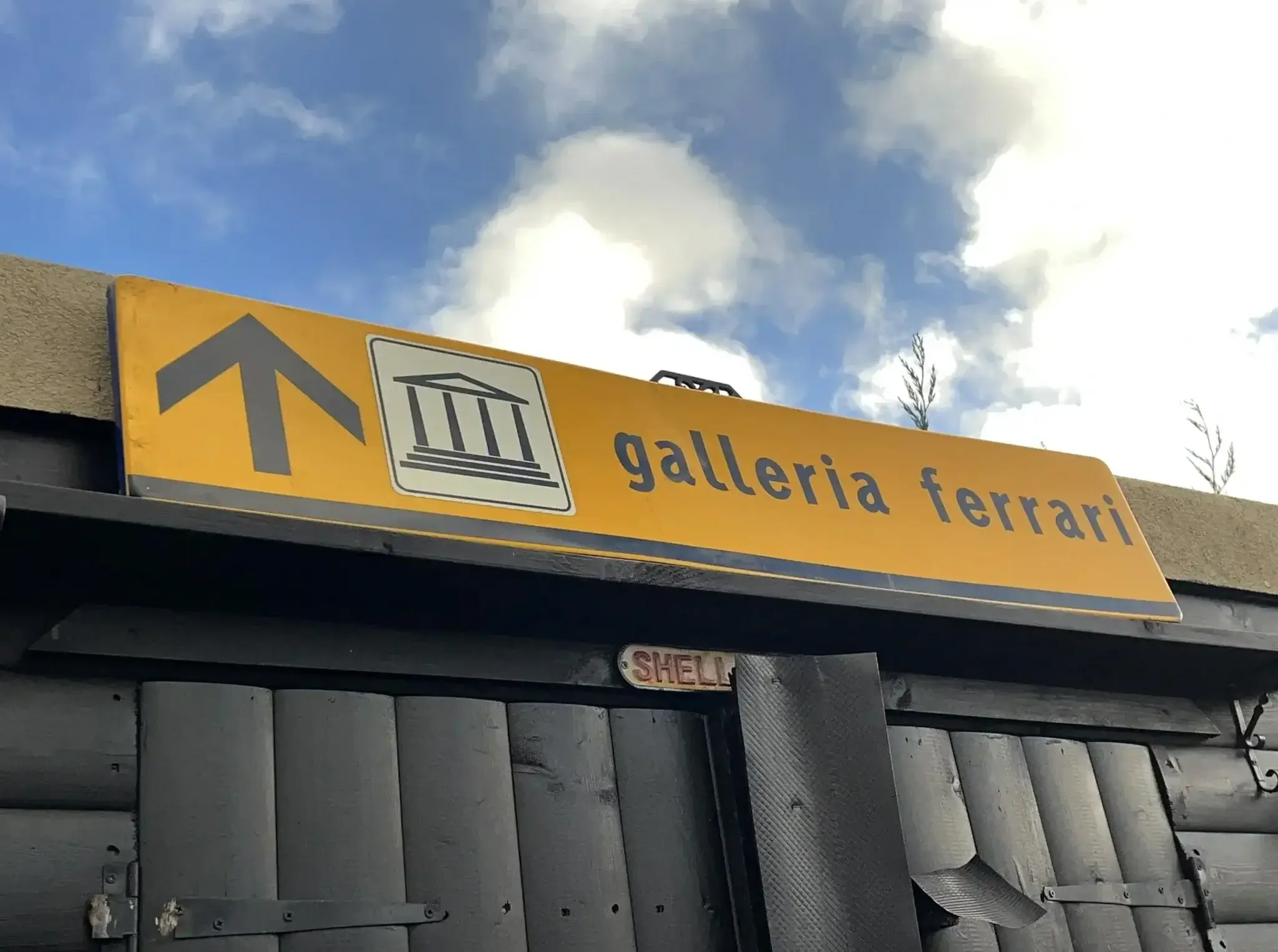 MP: 1990's Official Ferrari Museum Galleria Street Sign | PCARMARKET