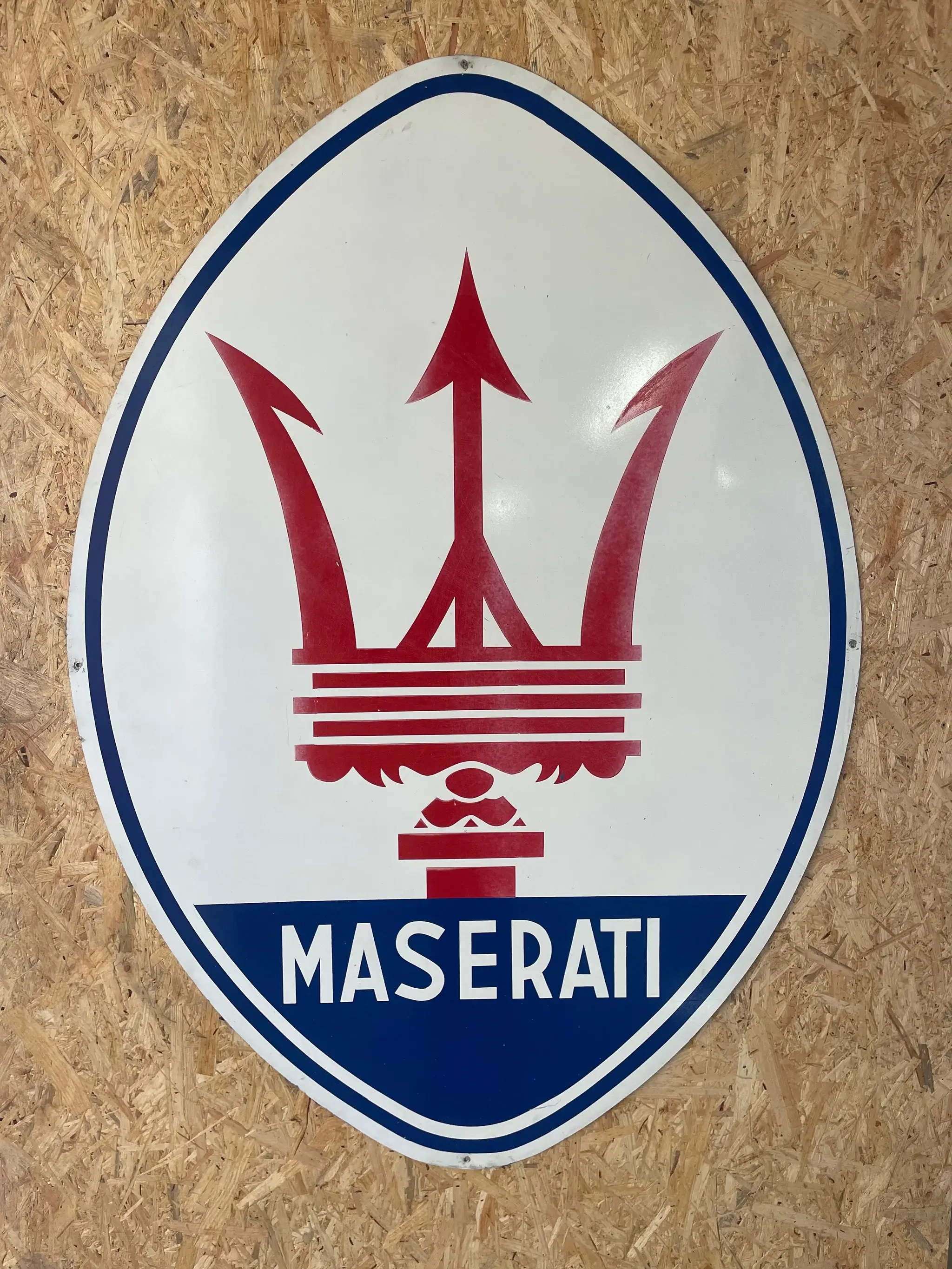 MP: 1980's Large Authentic Maserati Sign | PCARMARKET
