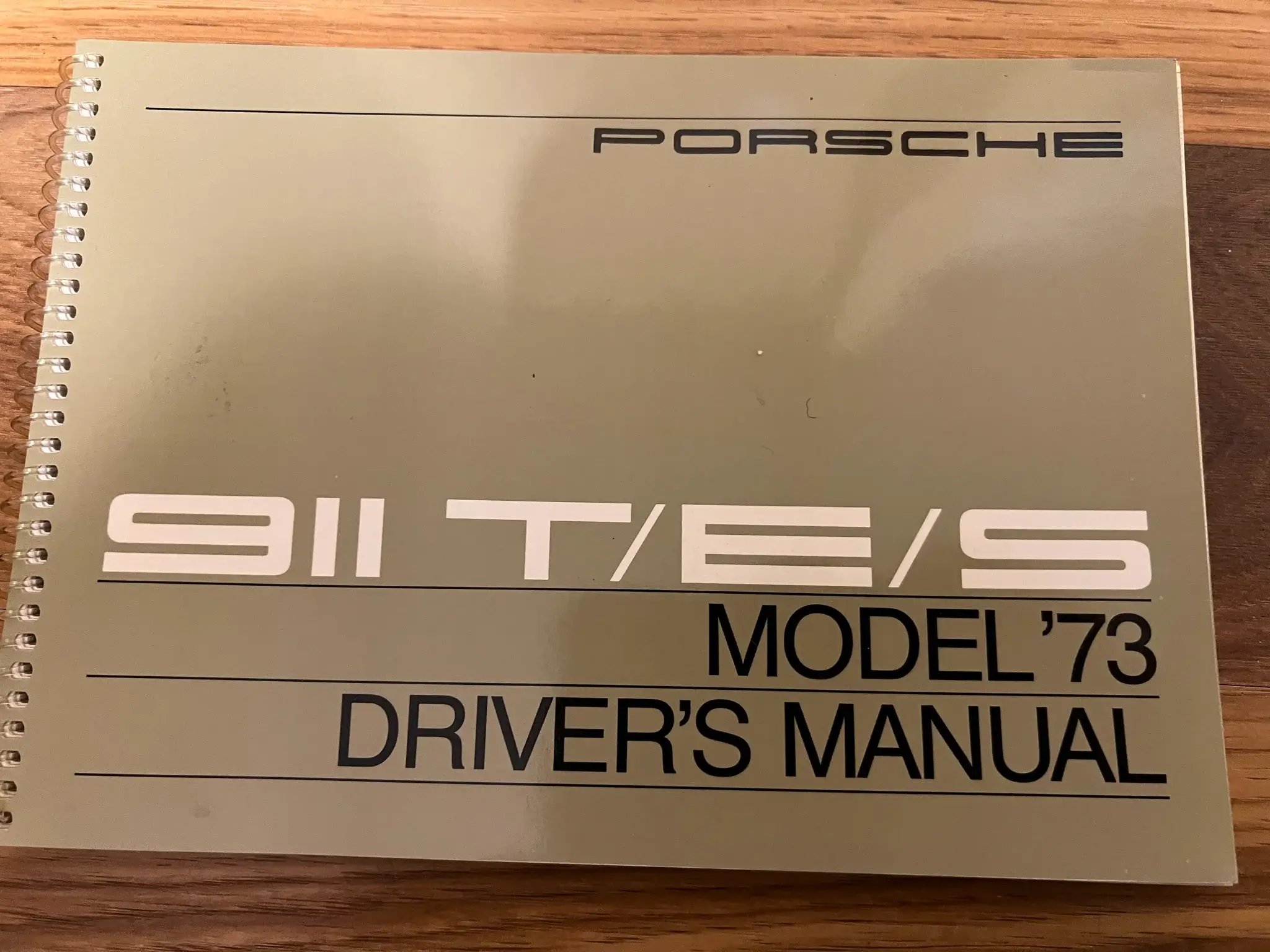 ポルシェ911 オーナーズ マニュアル 1973 MP: 1973 Porsche 911RS/S/E/T Factory Tool Kit and Owners Manual