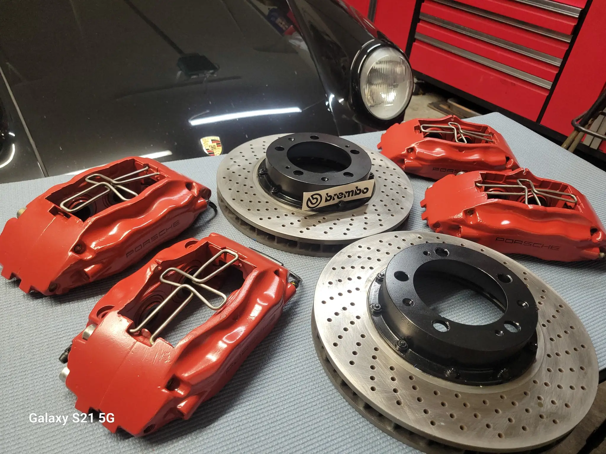 MarketPlace: Porsche Brembo Brake Calipers and Front Cross-drilled