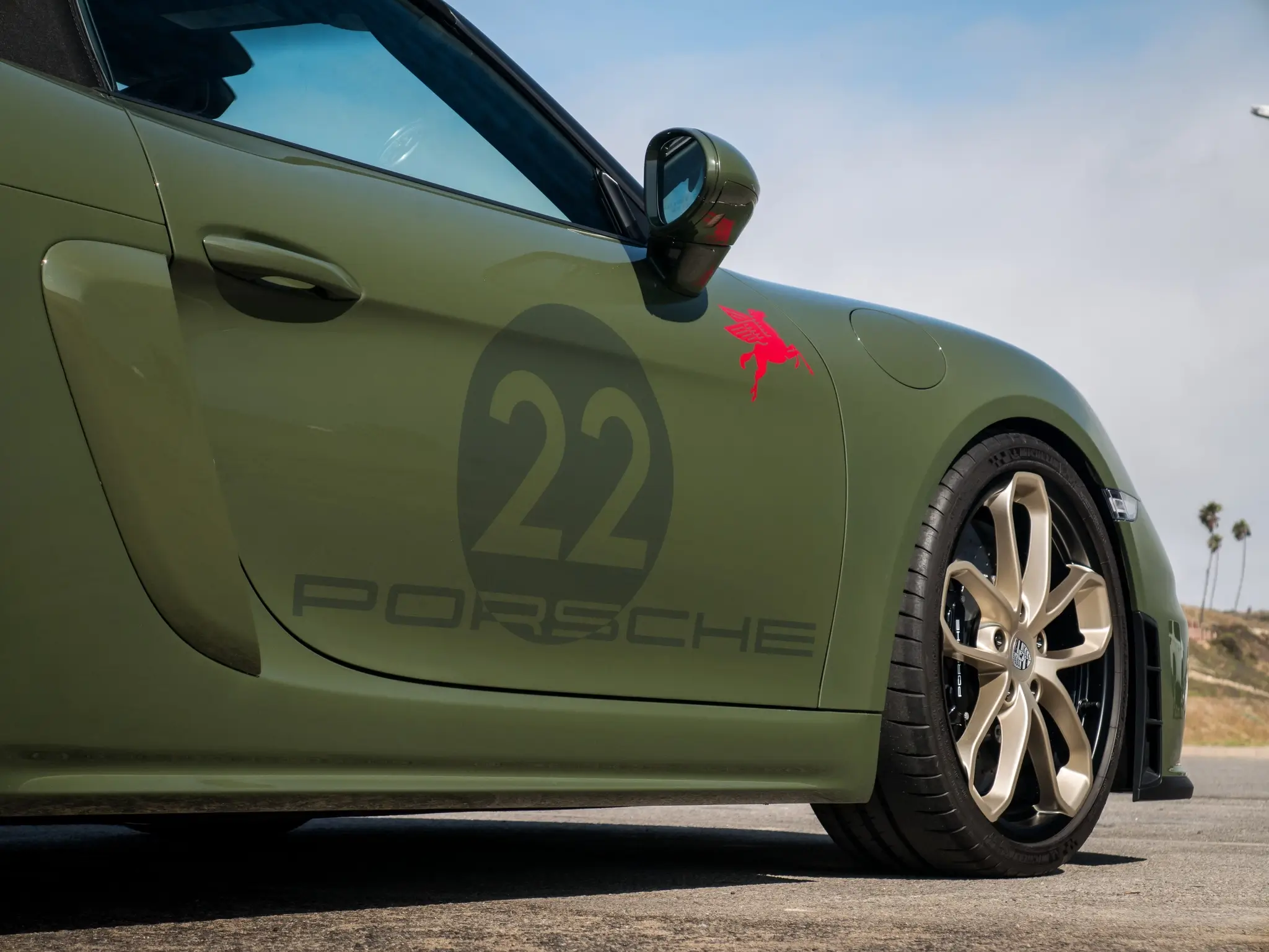 Special Wishes PTS Nato Olive 585-Mile 2022 Porsche 718 Spyder 6