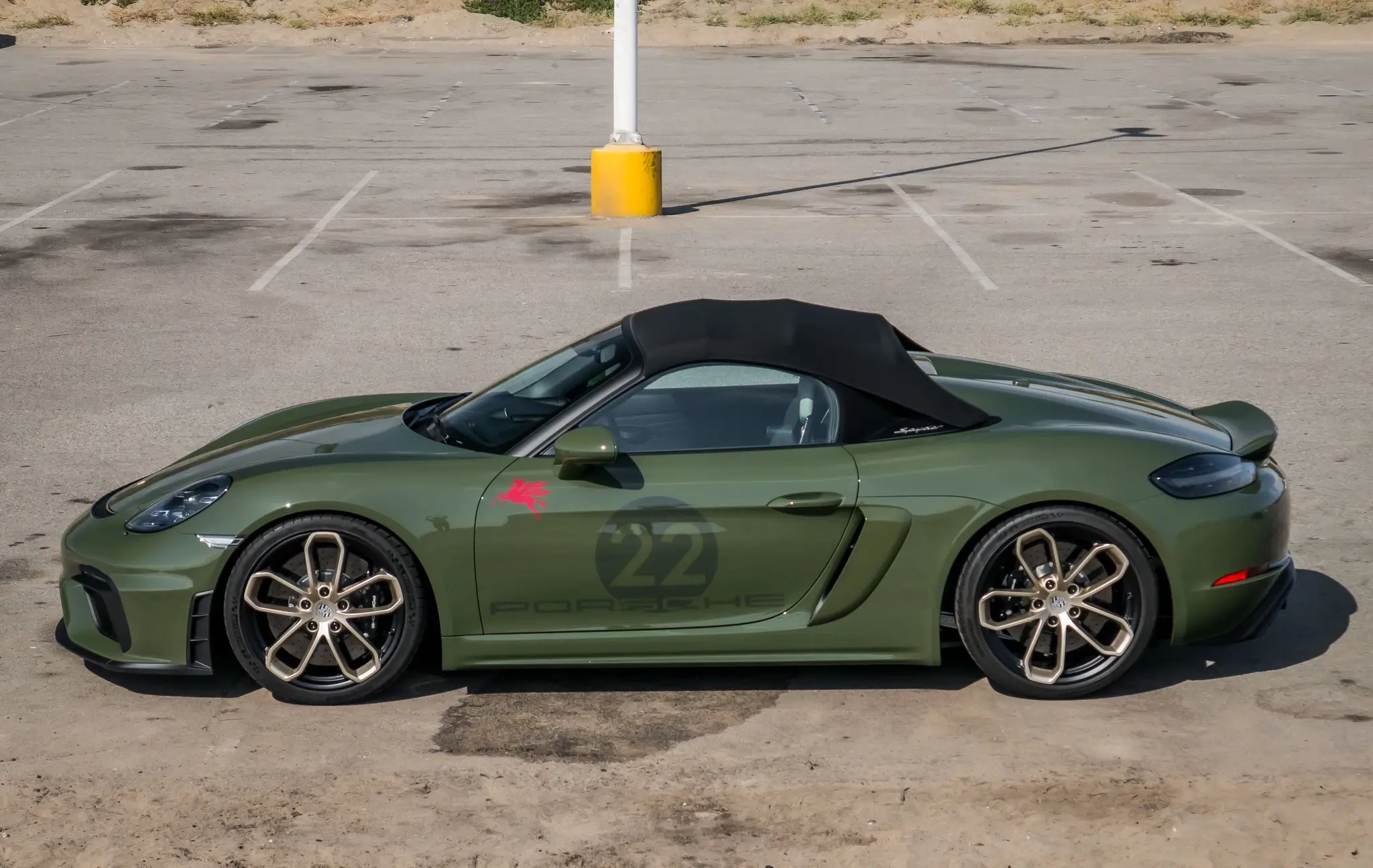 Special Wishes PTS Nato Olive 585-Mile 2022 Porsche 718 Spyder 6