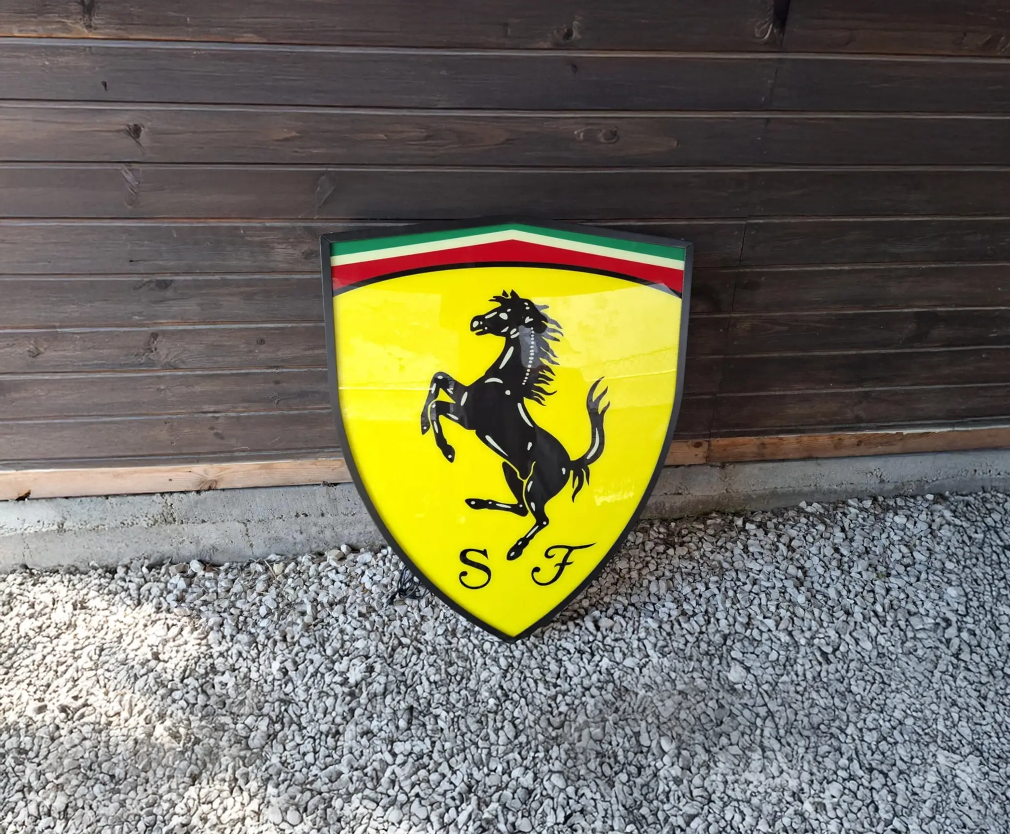 No Reserve Illuminated Ferrari Crest Sign | PCARMARKET