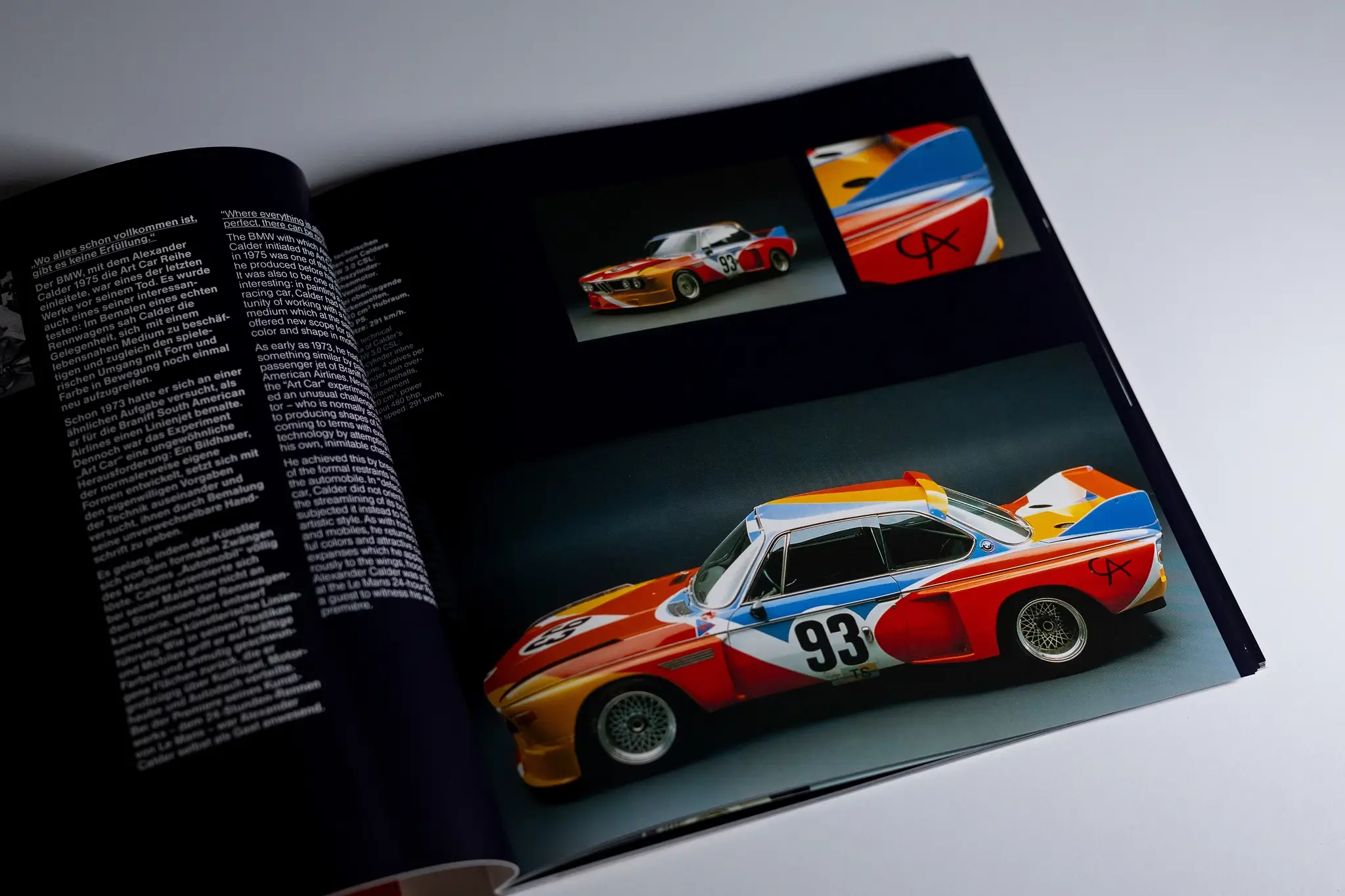 BMW 30CSL 1975 Alexander Calder – Miniature 1/18, Voiture De Collection GT