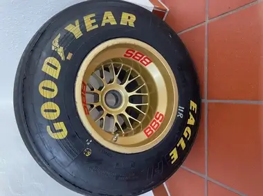 No Reserve Ferrari Formula 1 Rear Wheel BBS Rim with Goodyear Tire ...