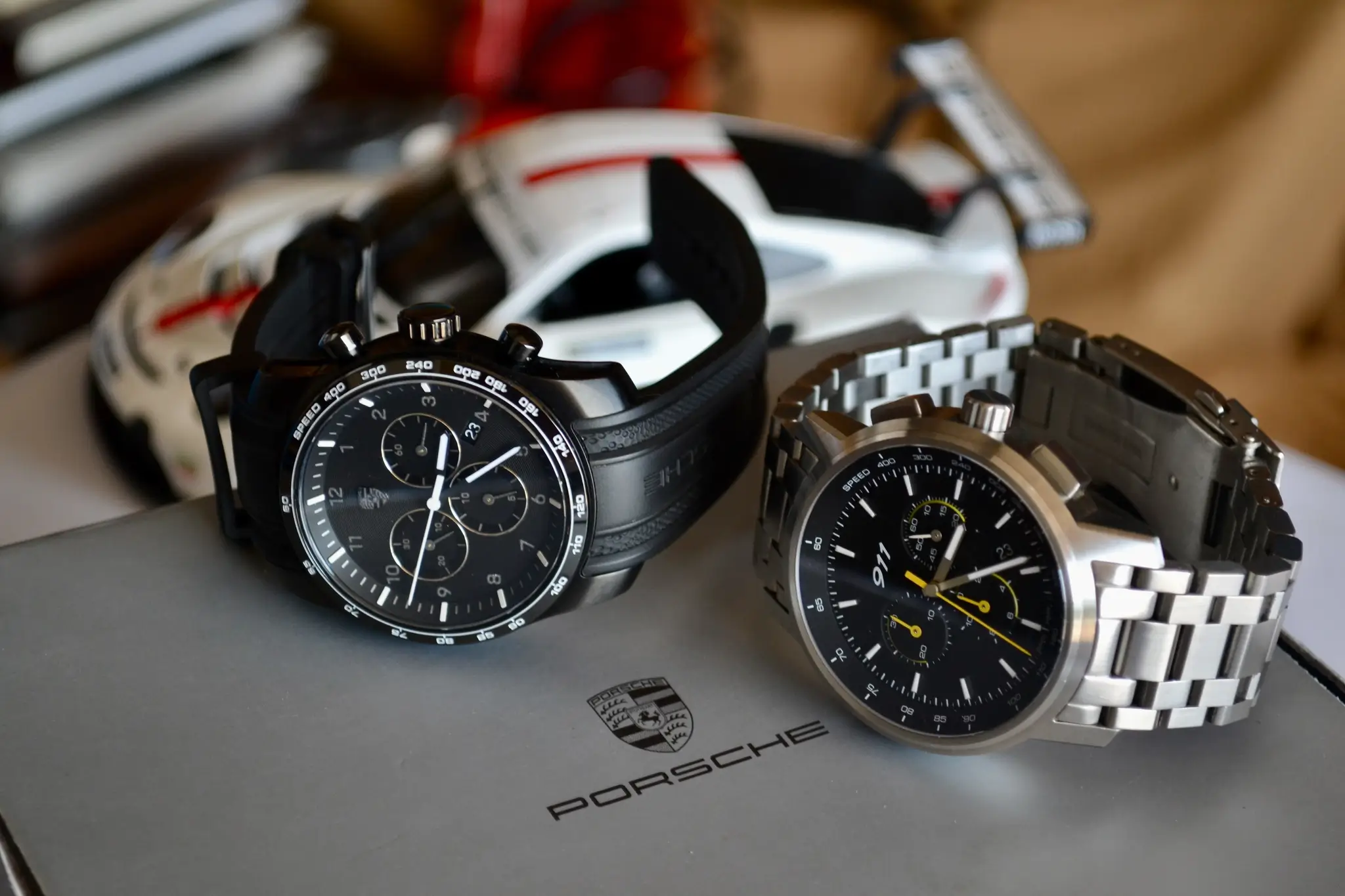 クロノス No Reserve Pair of Porsche 911 Swiss Made Chronographs | PCARMARKET