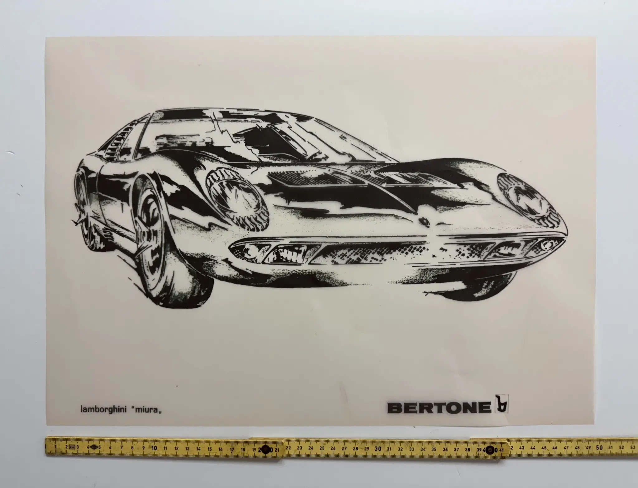 No Reserve Bertone Factory Blueprints and Stratos Zero Original