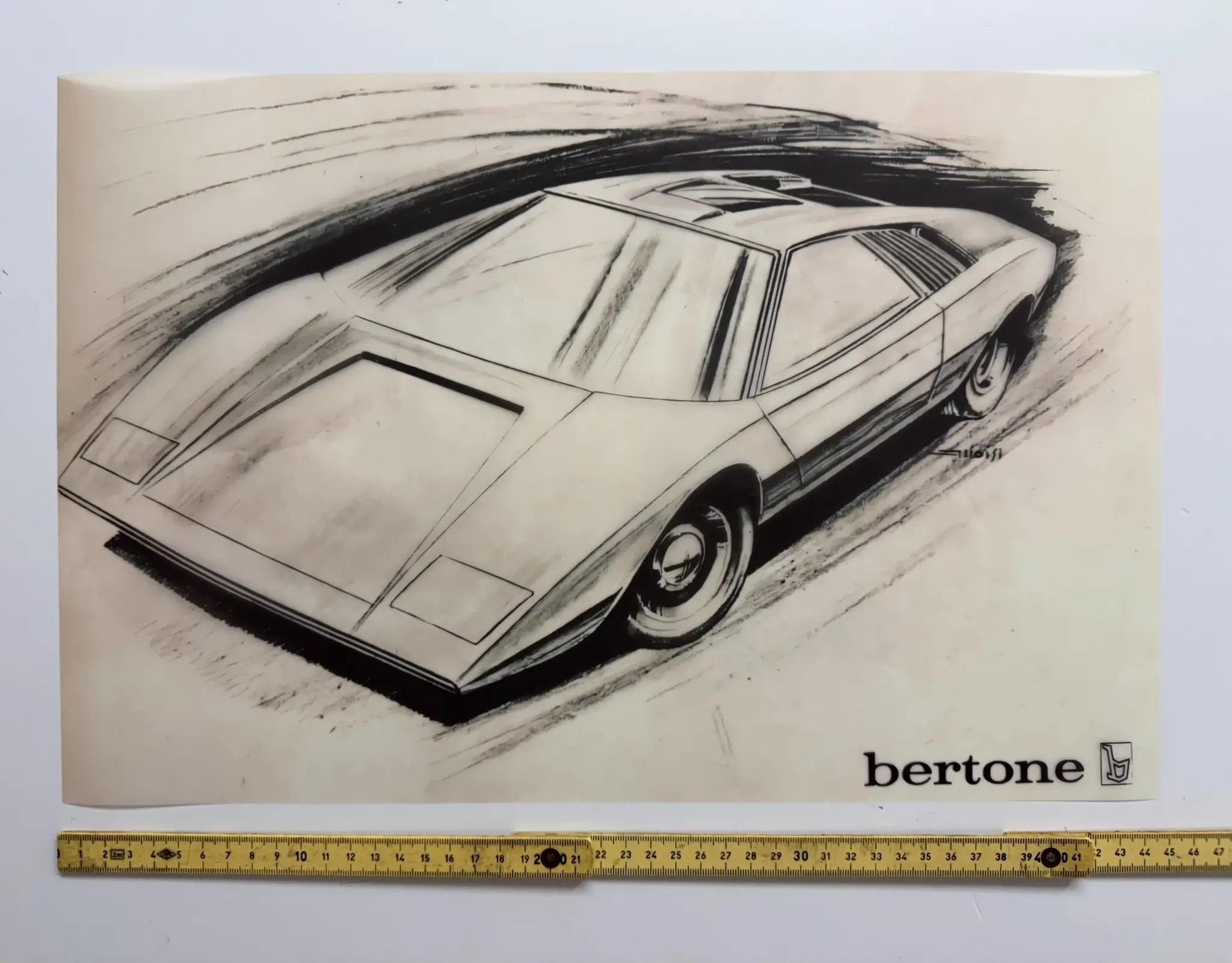 No Reserve Bertone Factory Blueprints and Stratos Zero Original