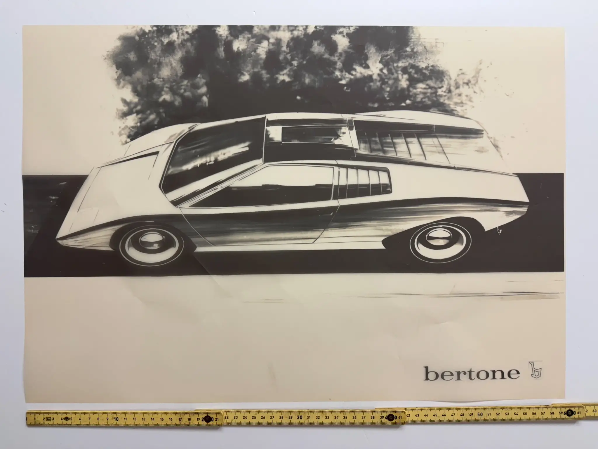 No Reserve Bertone Factory Blueprints and Stratos Zero Original