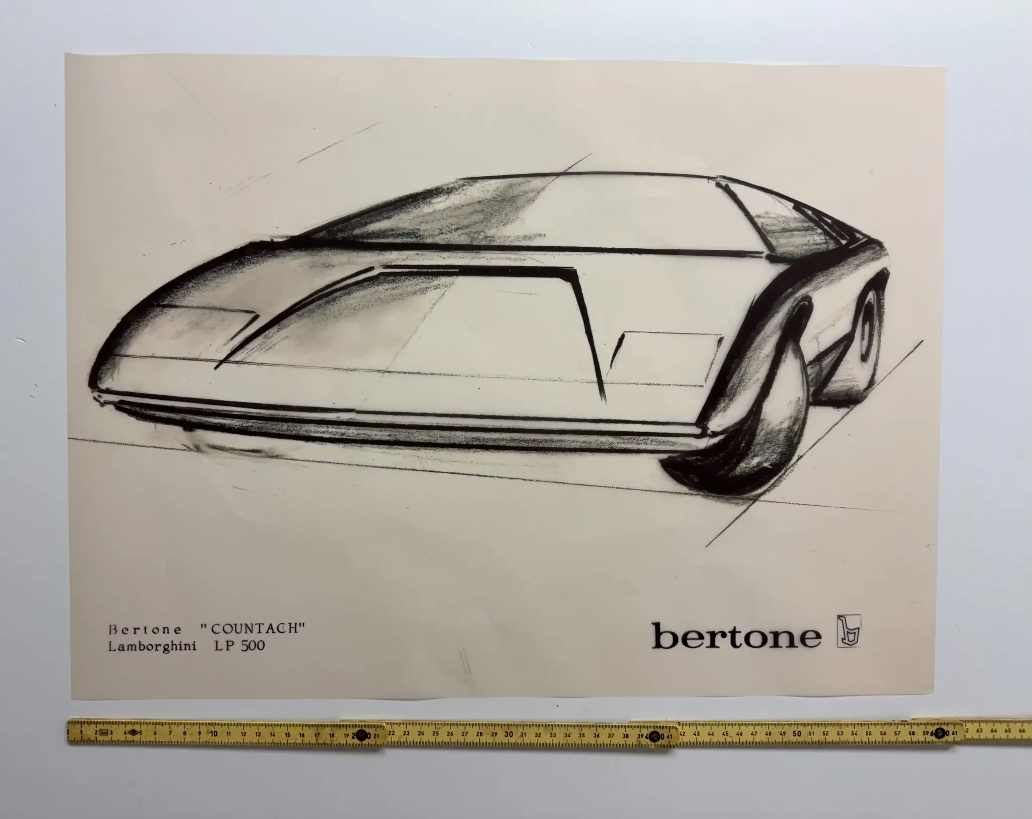 No Reserve Bertone Factory Blueprints and Stratos Zero Original