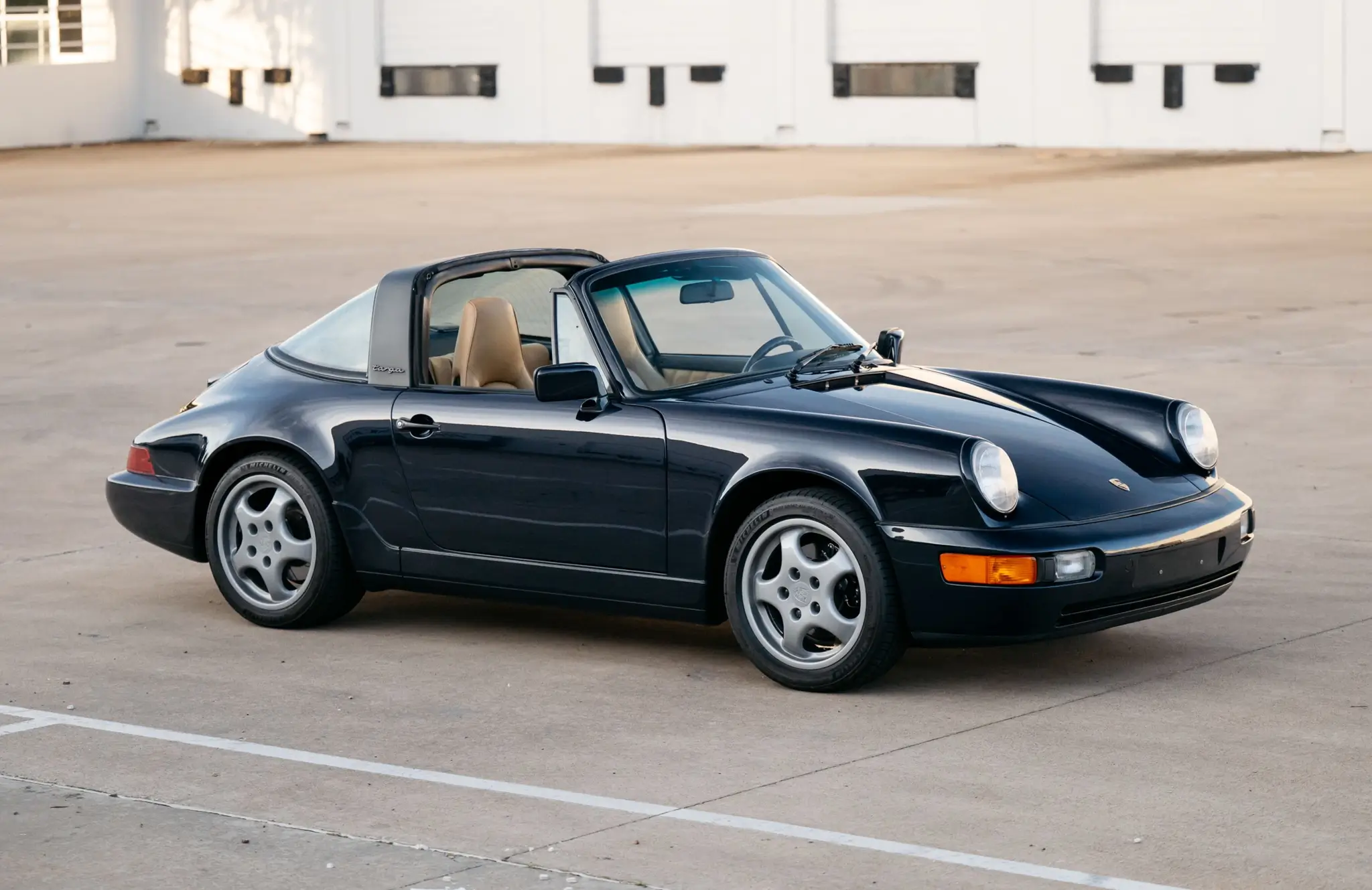 紺 Dark Blue 50k-Mile 1990 Porsche 964 Carrera 2 Targa 5-Speed