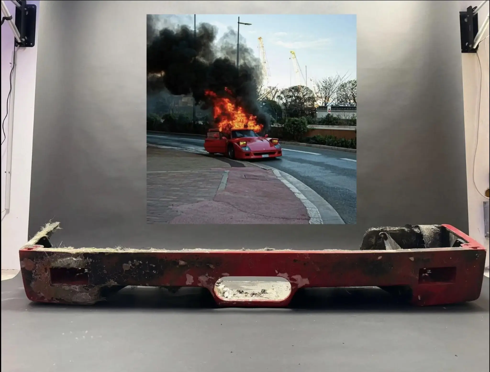 MarketPlace: Ferrari F40 2020 Fire Damaged Monaco Car Rear Lower ...