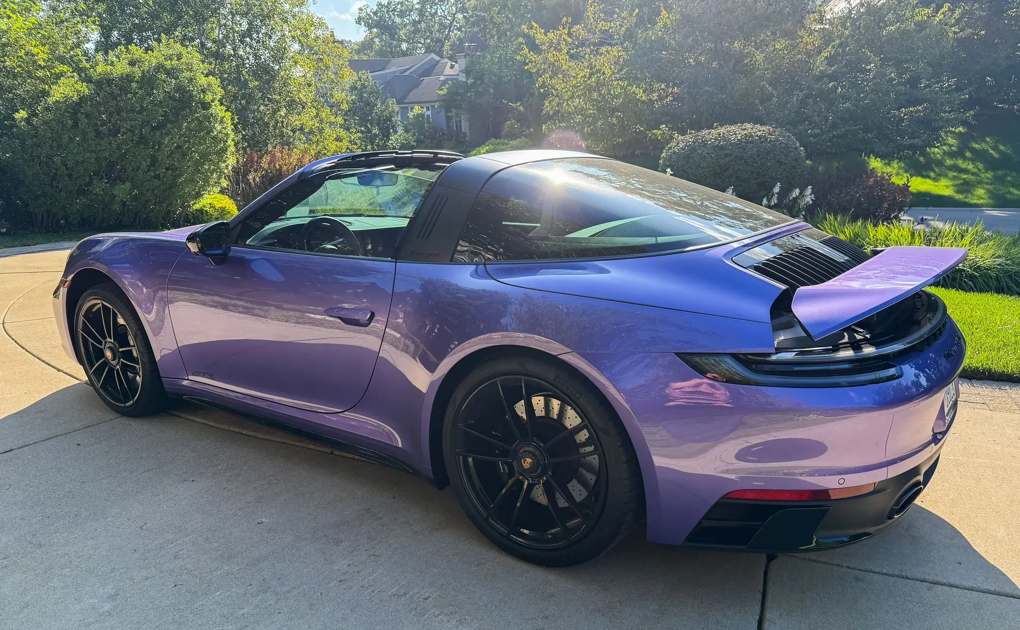Paint to Sample Viola Purple Metallic 2024 Porsche 992 Targa 4 GTS